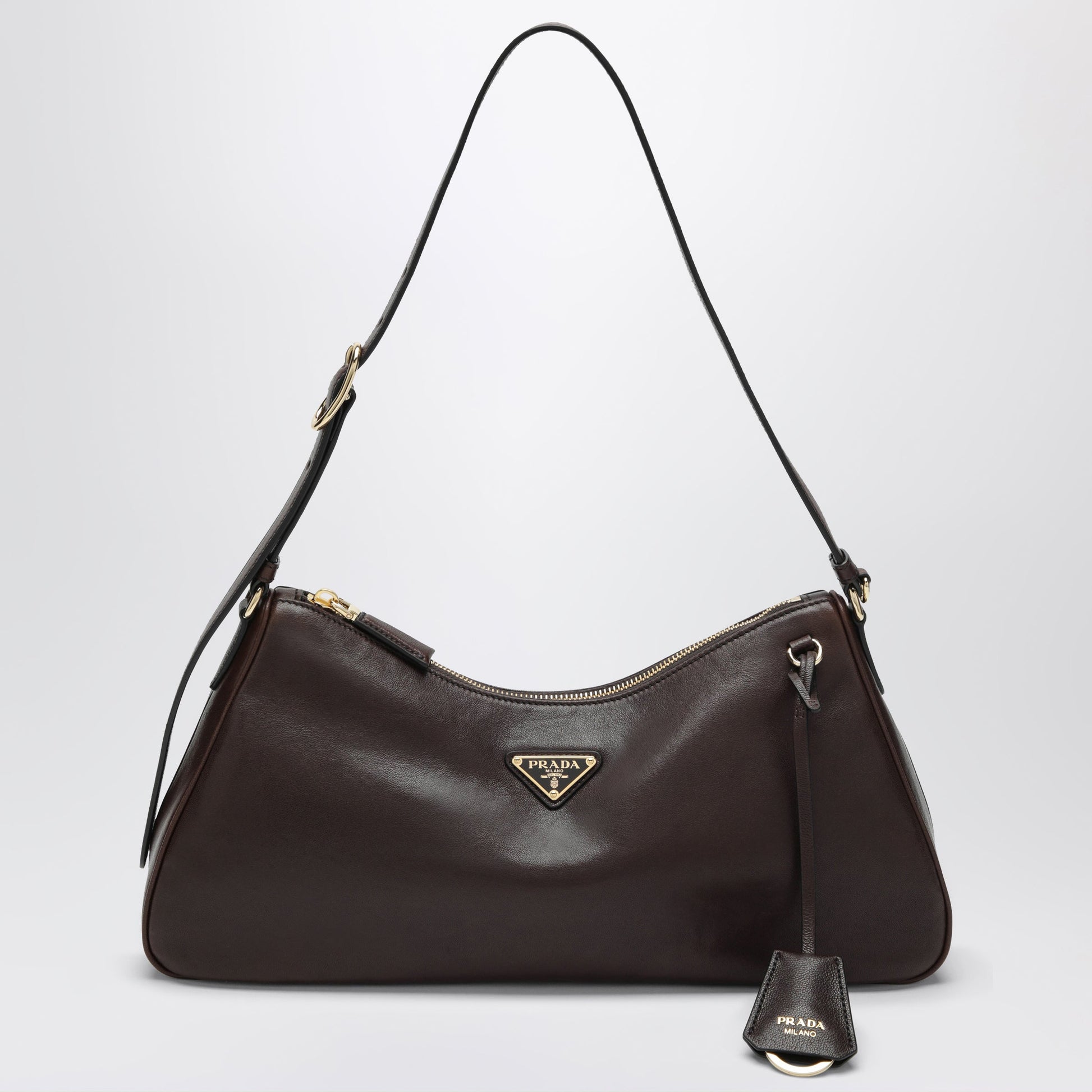 Prada Aimee Shoulder Bag In Burnt Nappa Leather Women PRADA