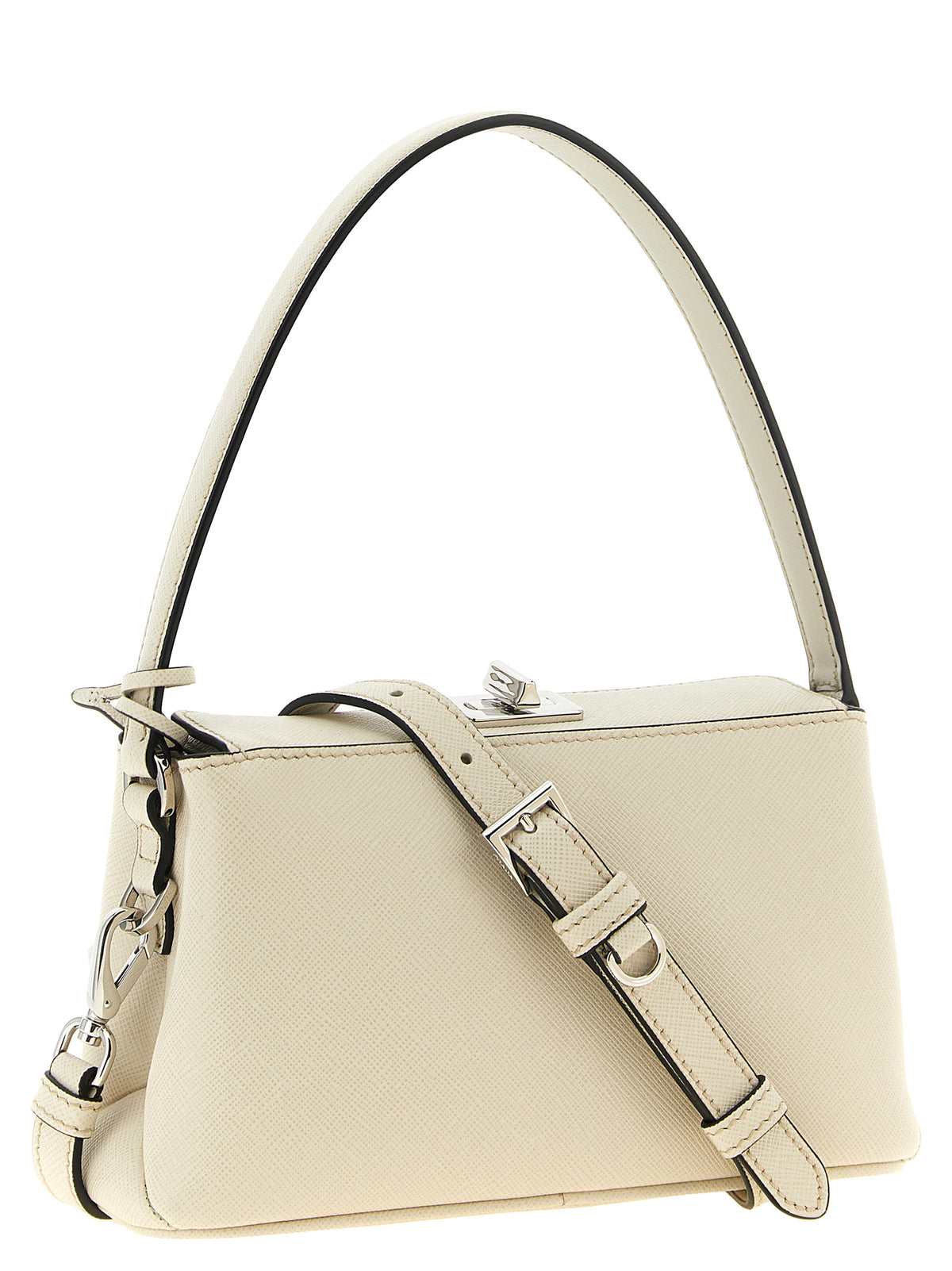 Prada Women White 'Prada Midi' Handbag PRADA