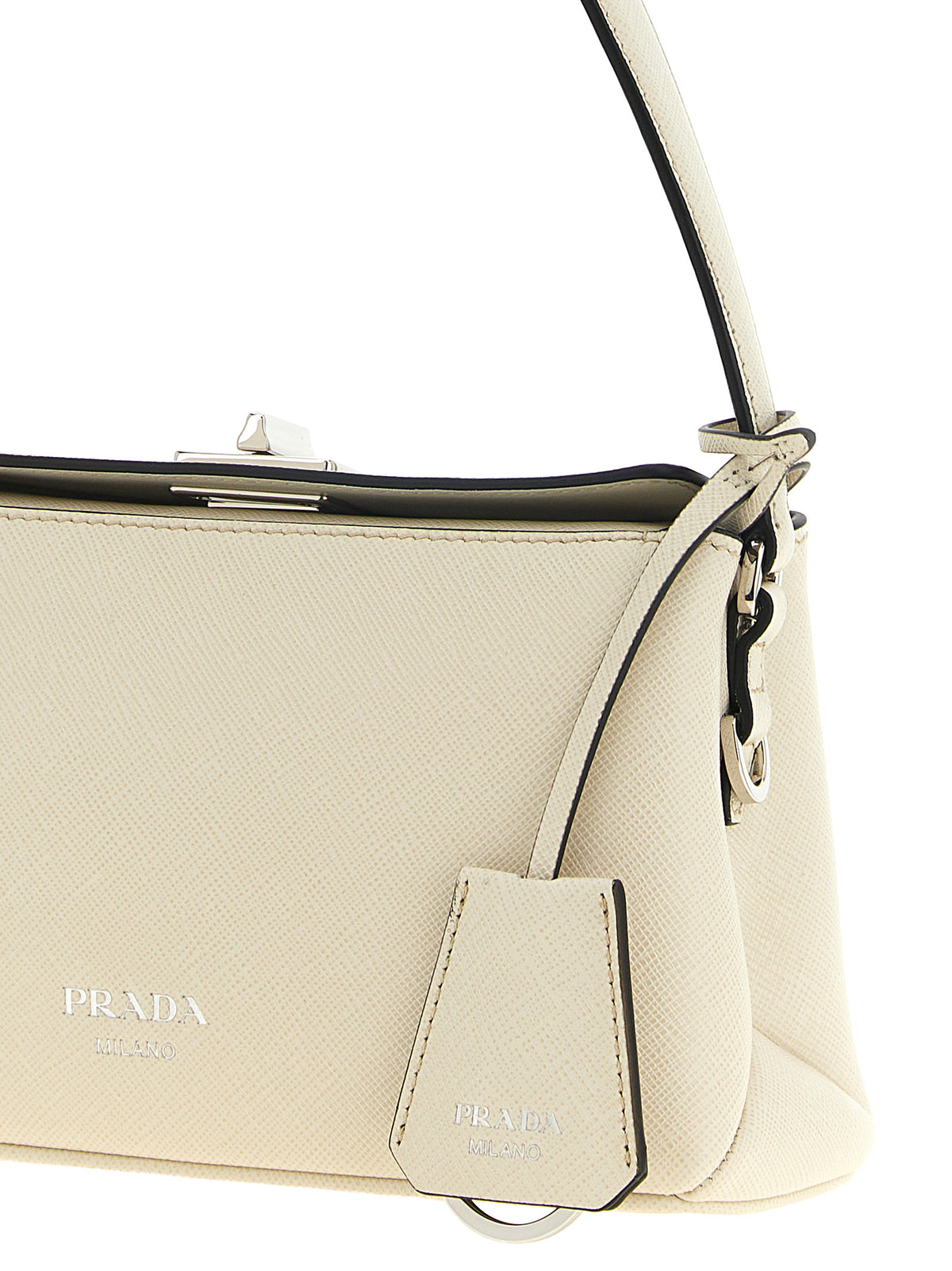 Prada Women White 'Prada Midi' Handbag PRADA