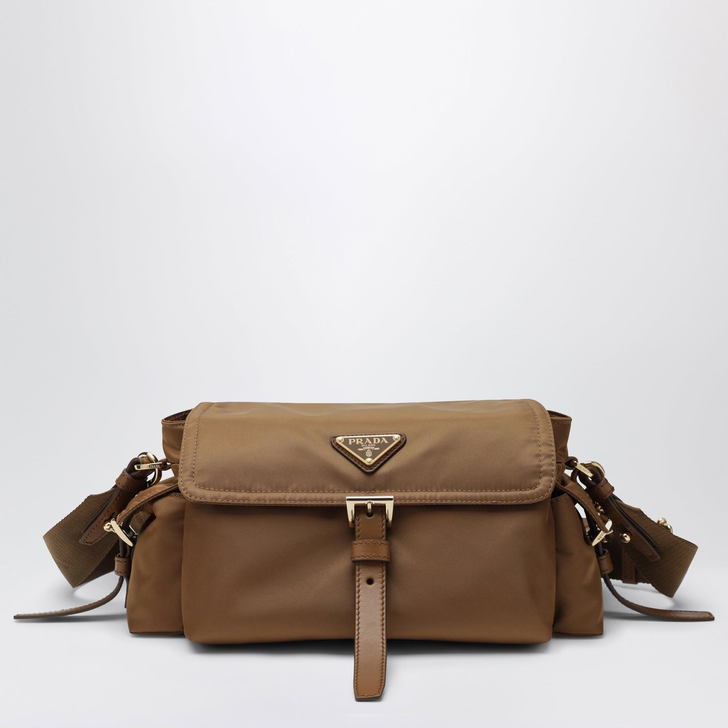 Prada Prada Explore Medium Bag In Brandy Re-Nylon Women PRADA