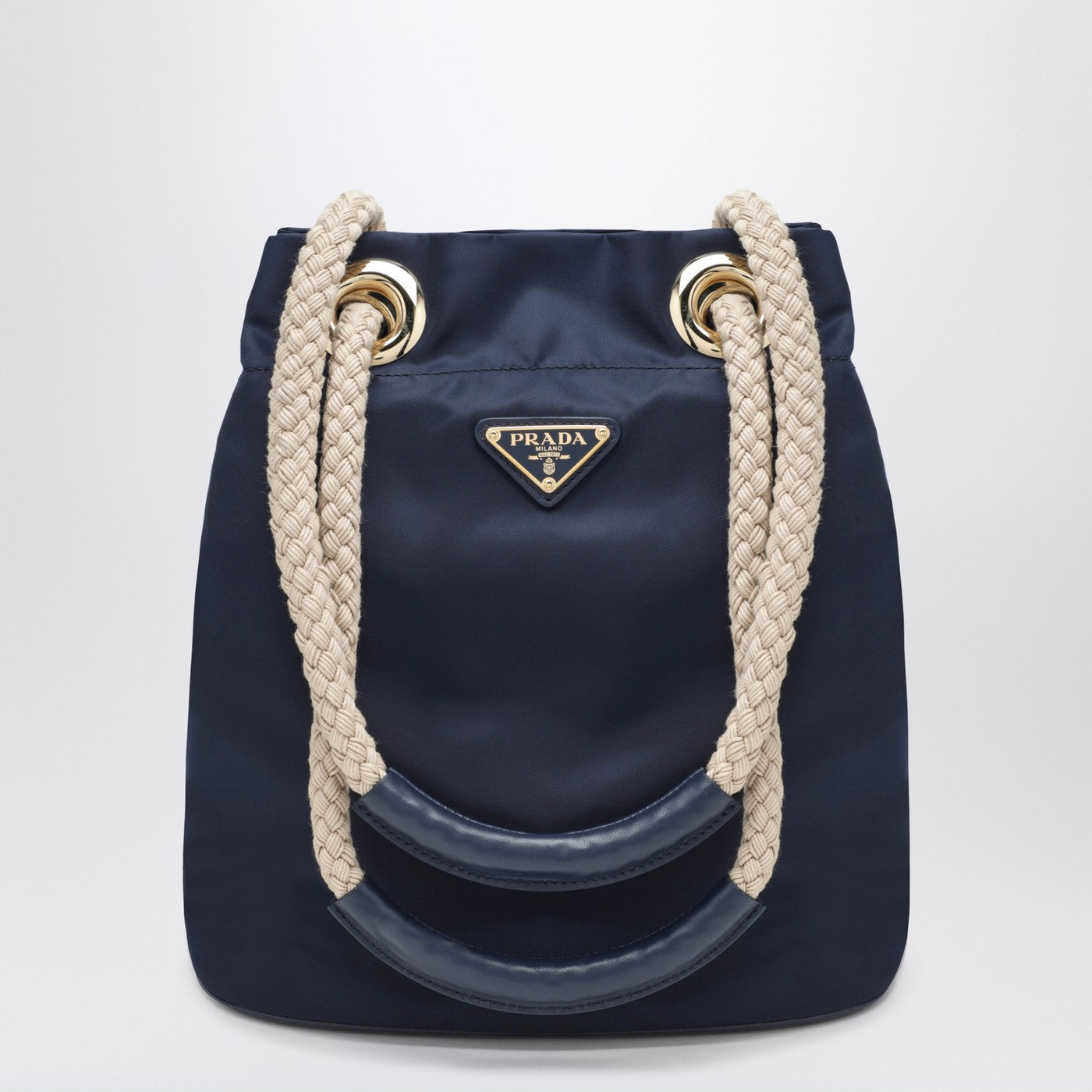 Prada Mariner Small Bucket Bag In Baltic Blue Re-Nylon Women PRADA