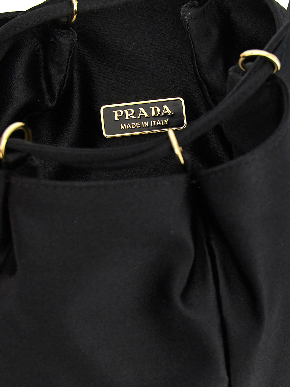Prada Women Satin Mini Bucket Bag PRADA