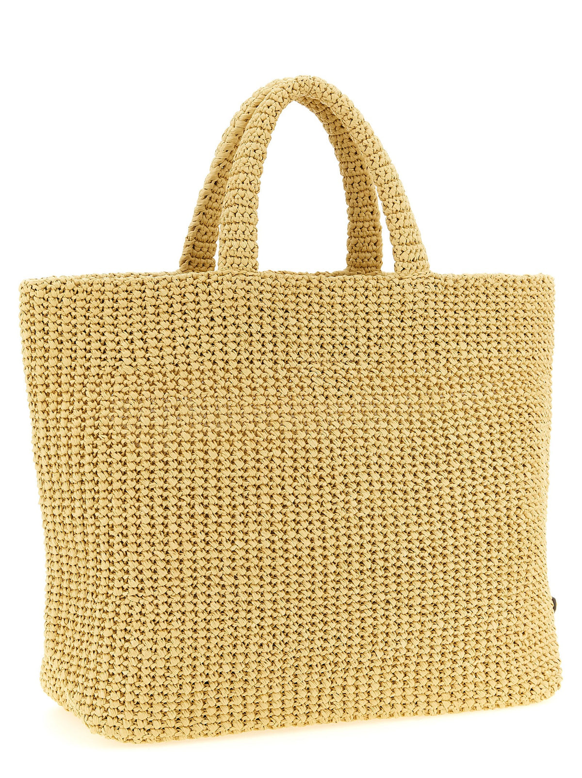 Prada Women Crochet Raffia Shopping Bag PRADA