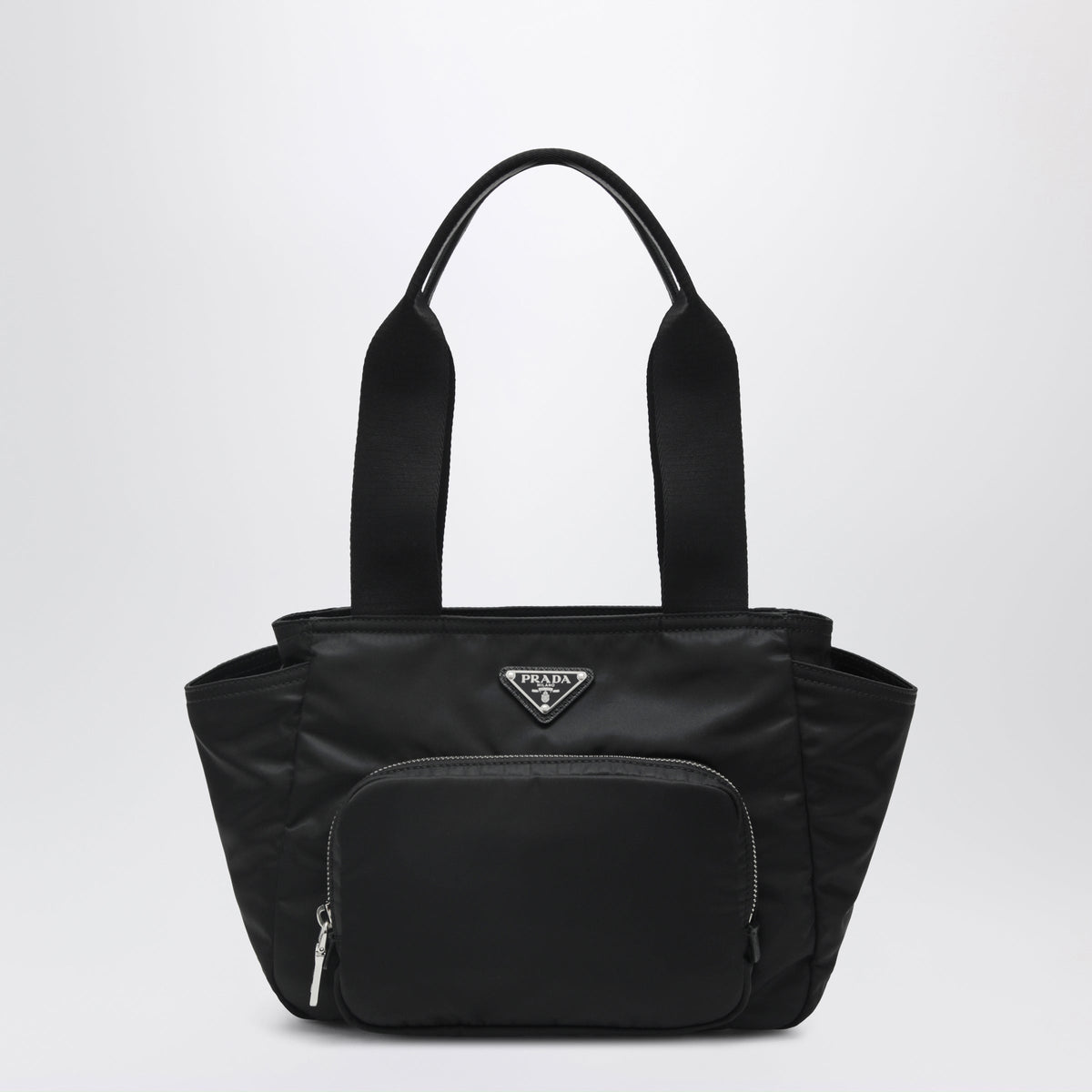 Prada Black Re-Nylon Shopping Bag Women PRADA