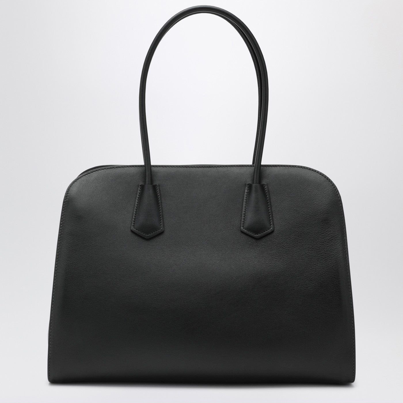 Prada Large Shopping Bag In Black Leather Women PRADA