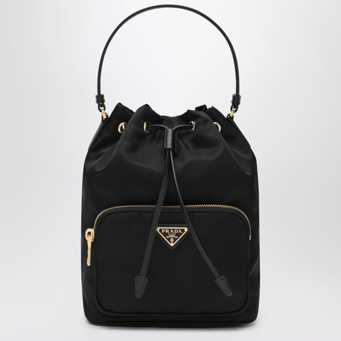 Prada Prada Duet Black Re-Nylon Bucket Women PRADA