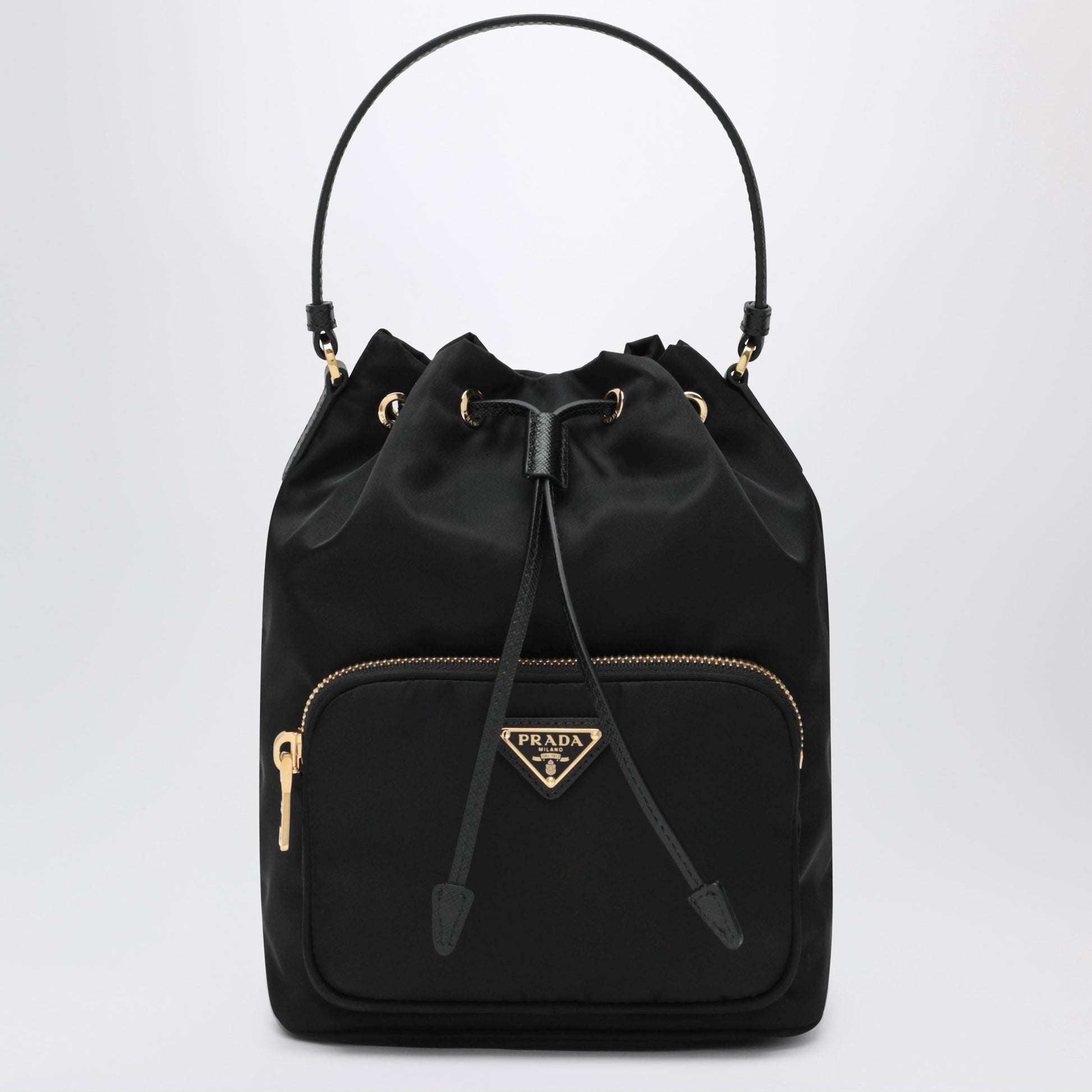 Prada Prada Duet Black Re-Nylon Bucket Women PRADA