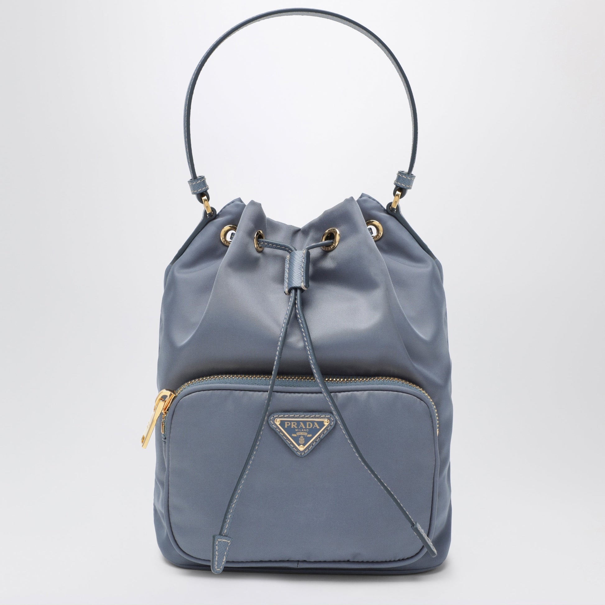 Prada Prada Duet Bucket Bag In Aviator Blue Re-Nylon Women PRADA