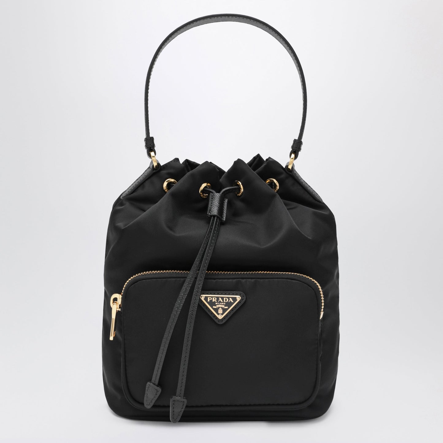 Prada Prada Duet Black Re-Nylon Bucket Women PRADA