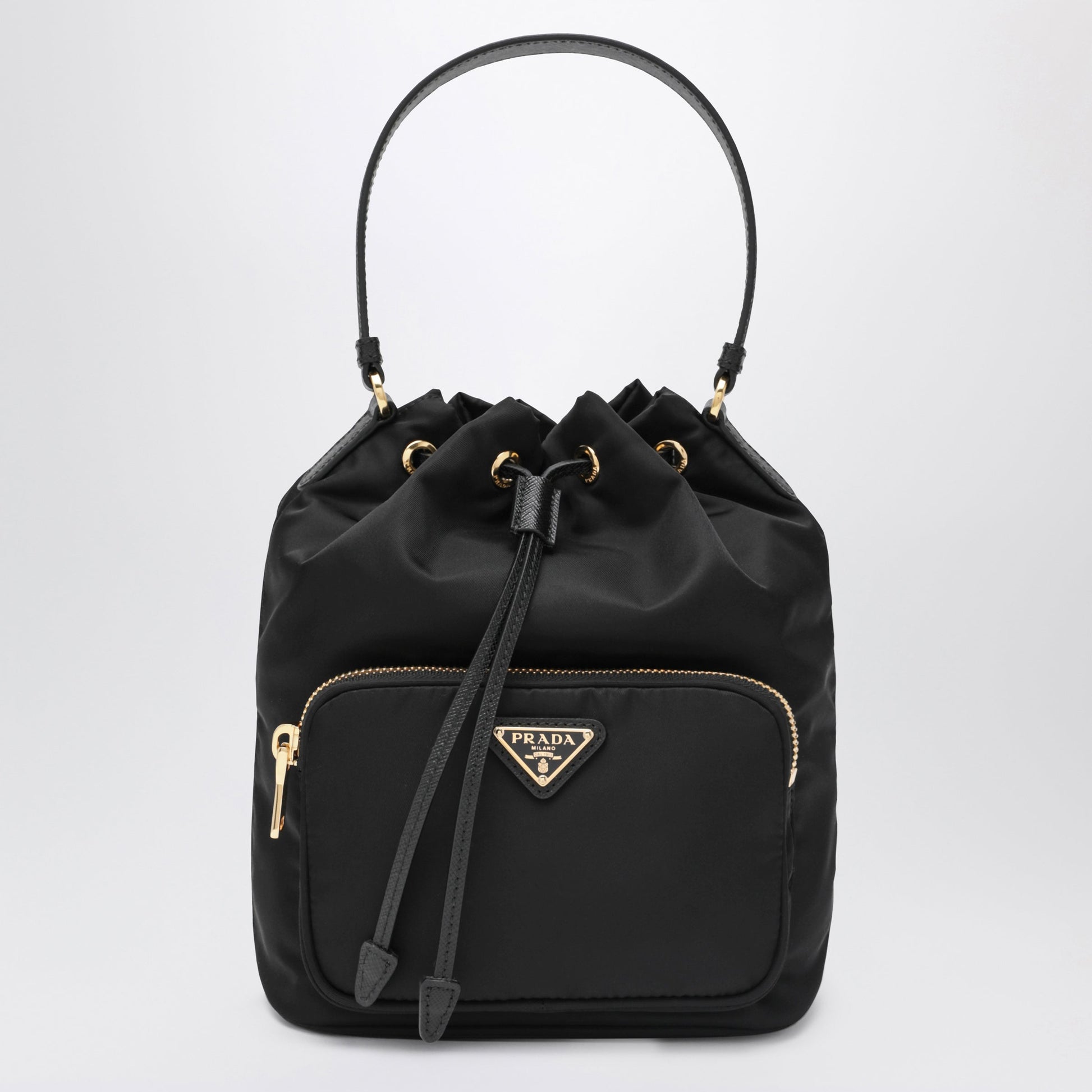 Prada Prada Duet Black Re-Nylon Bucket Women PRADA
