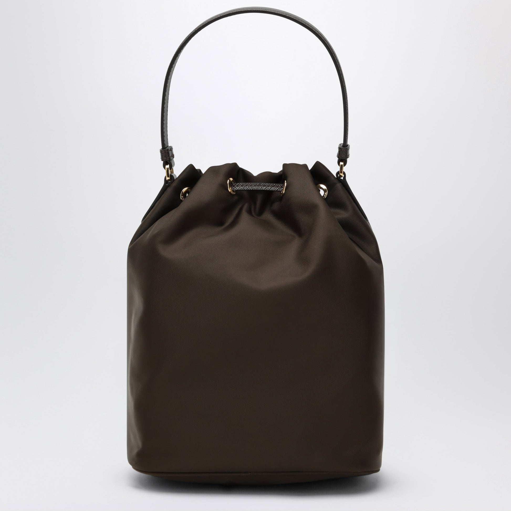 Prada Prada Duet Bucket Bag In Burnt Brown Re-Nylon Women PRADA