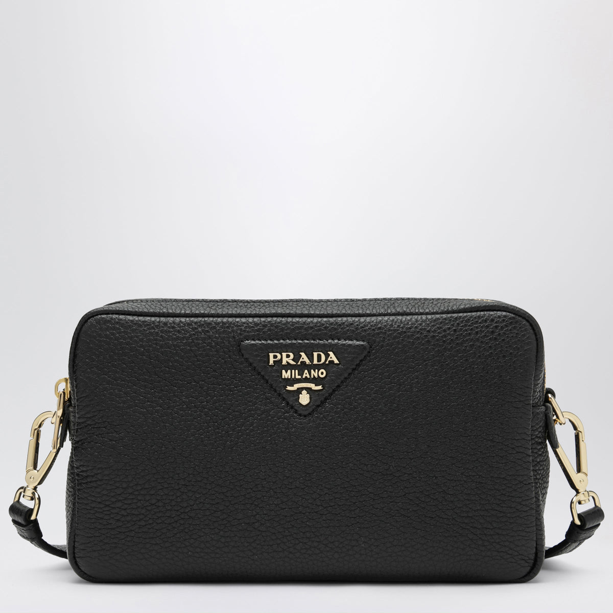 Prada Small Black Leather Shoulder Bag Women PRADA