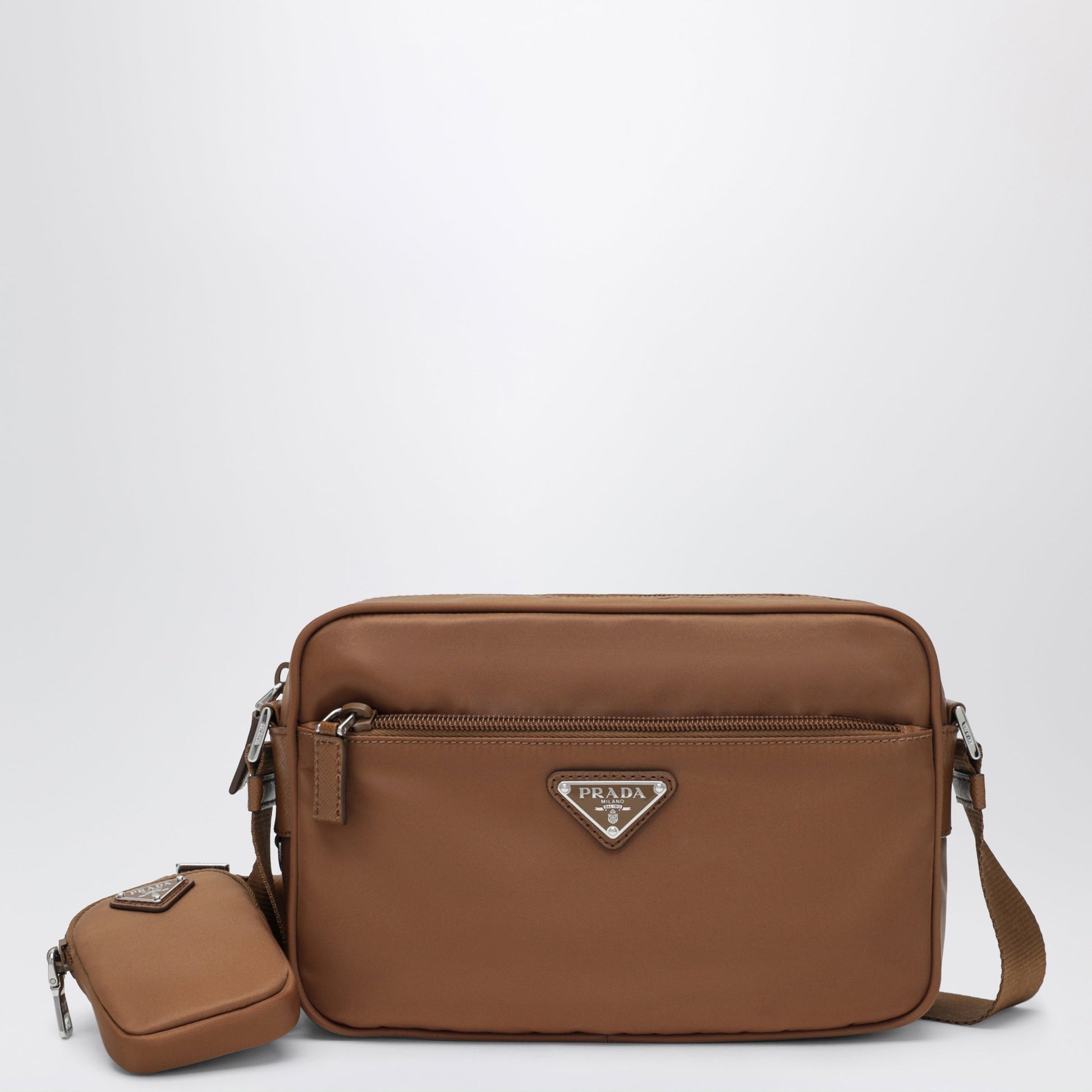 Prada Burnt Re-Nylon Crossbody Bag Women PRADA