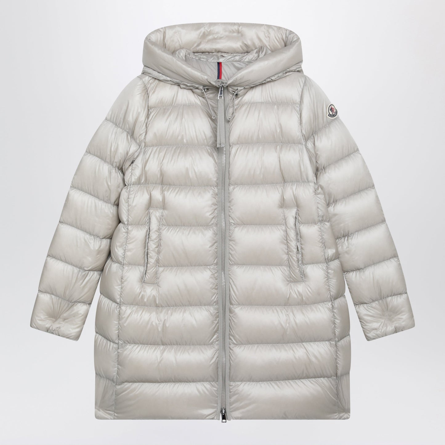 Moncler Pearl Beige Nylon Laque Down Jacket Women MONCLER