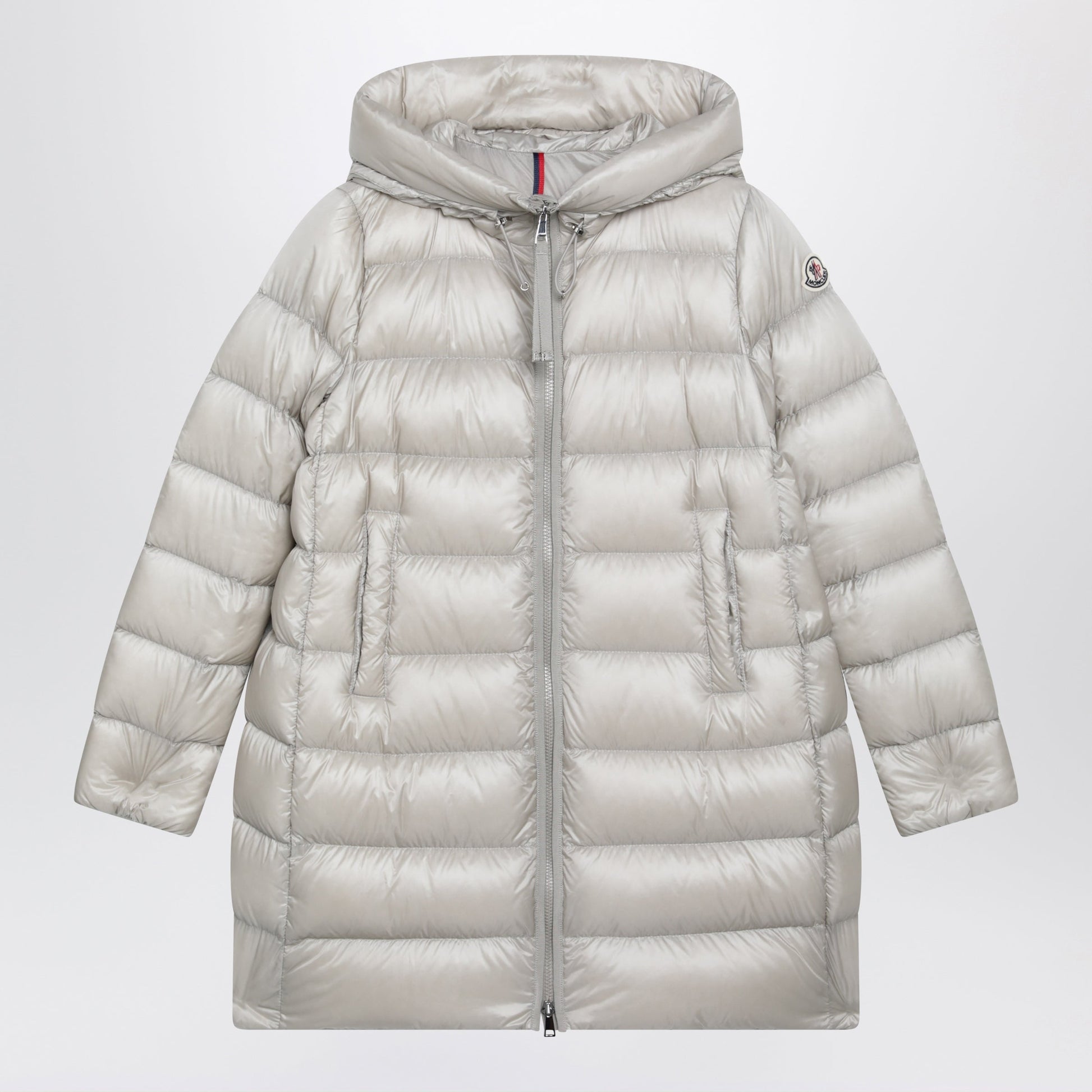 Moncler Pearl Beige Nylon Laque Down Jacket Women MONCLER