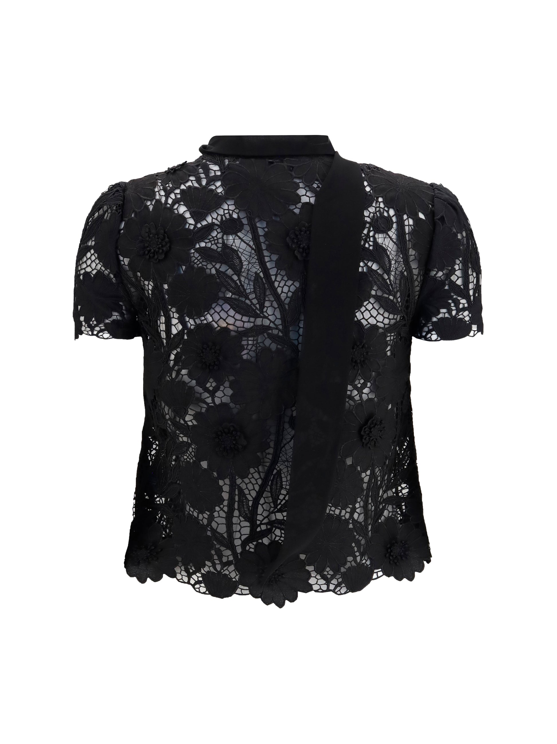 Self-Portrait Women Tie-Neck Top SELF-PORTRAIT