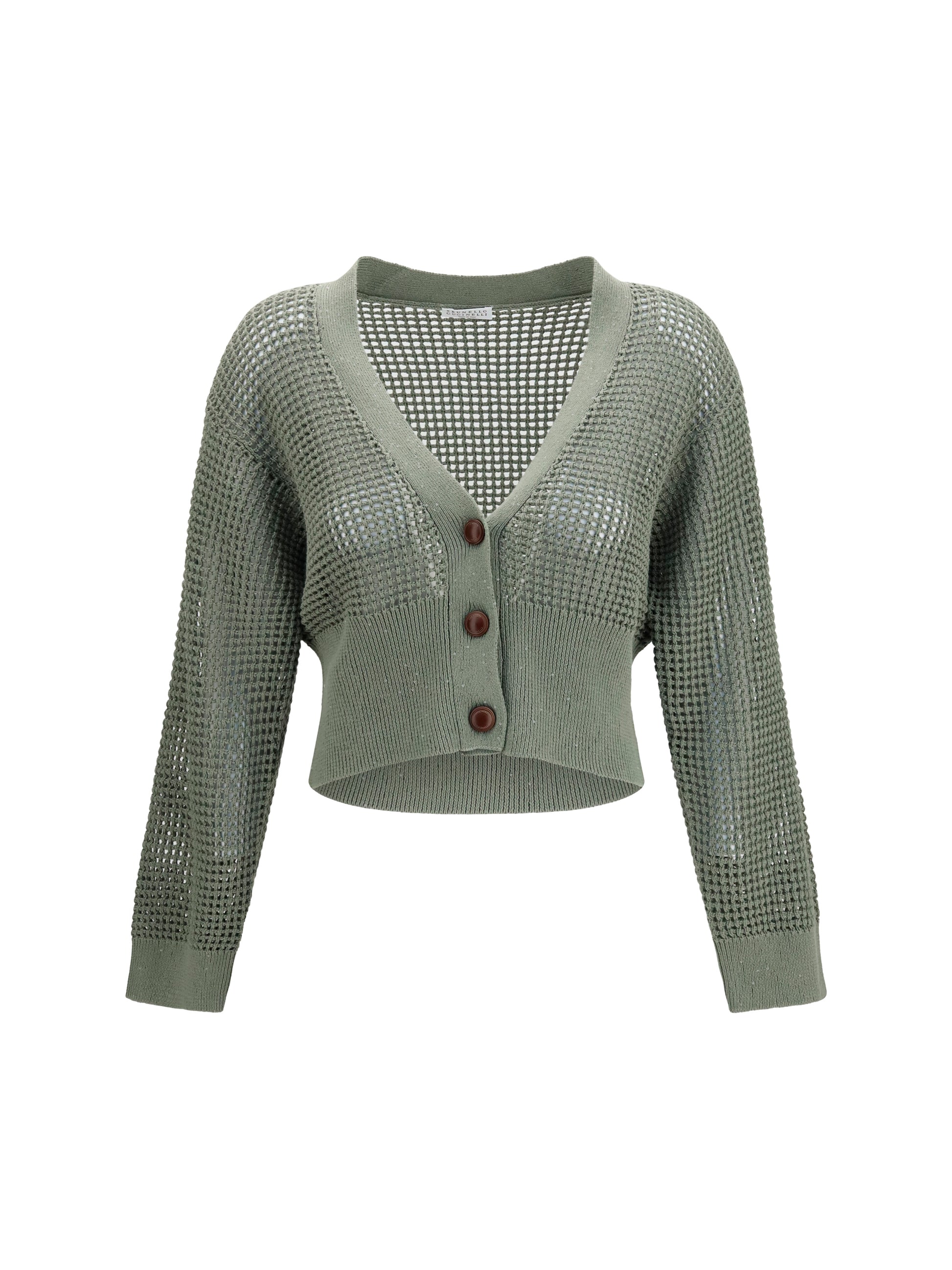 Brunello Cucinelli Women Sequined Mesh Cardigan BRUNELLO CUCINELLI