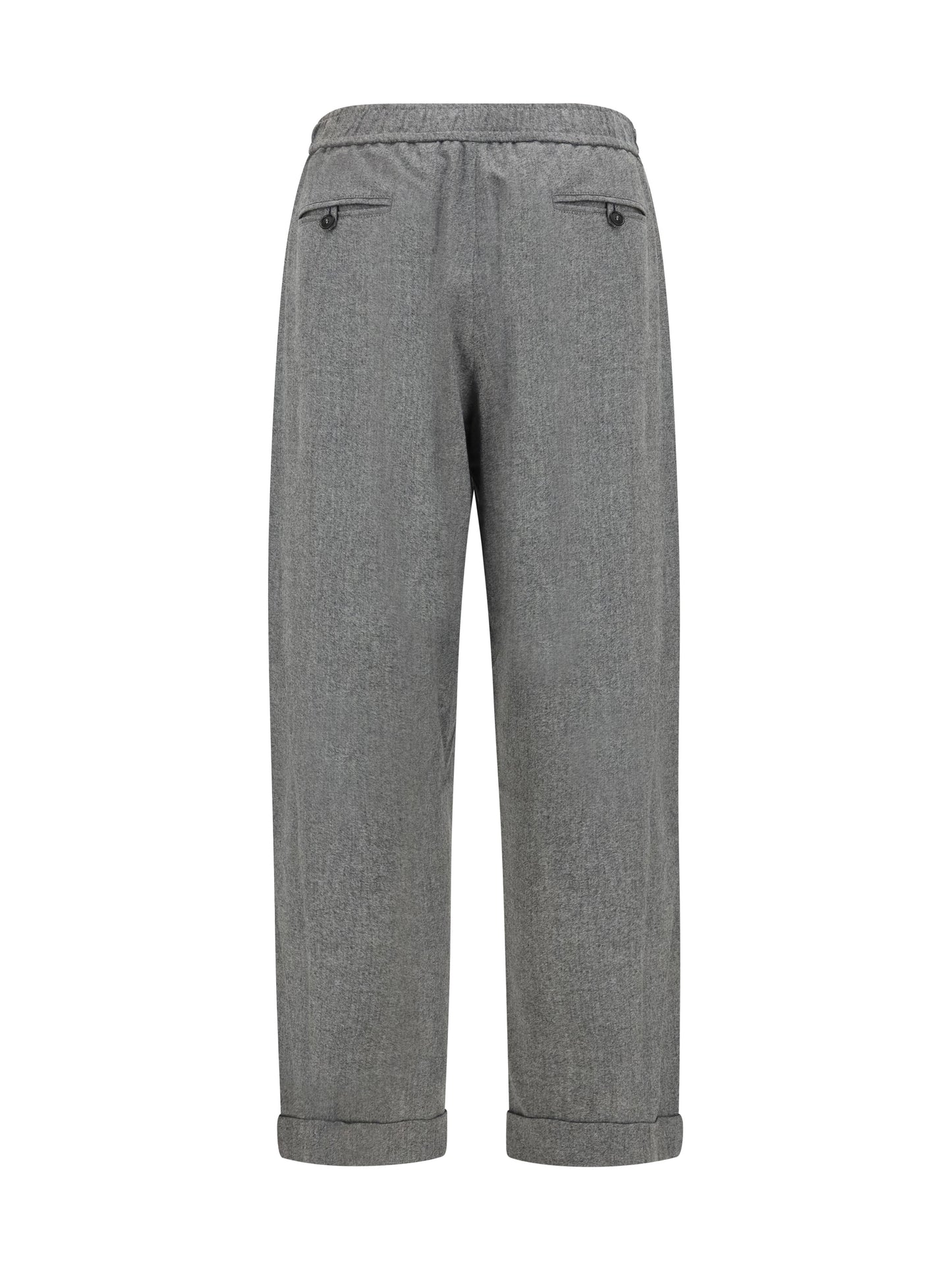 Giorgio Armani Men Oversized Pants In Wool And Cashmere With Denim Effect GIORGIO ARMANI