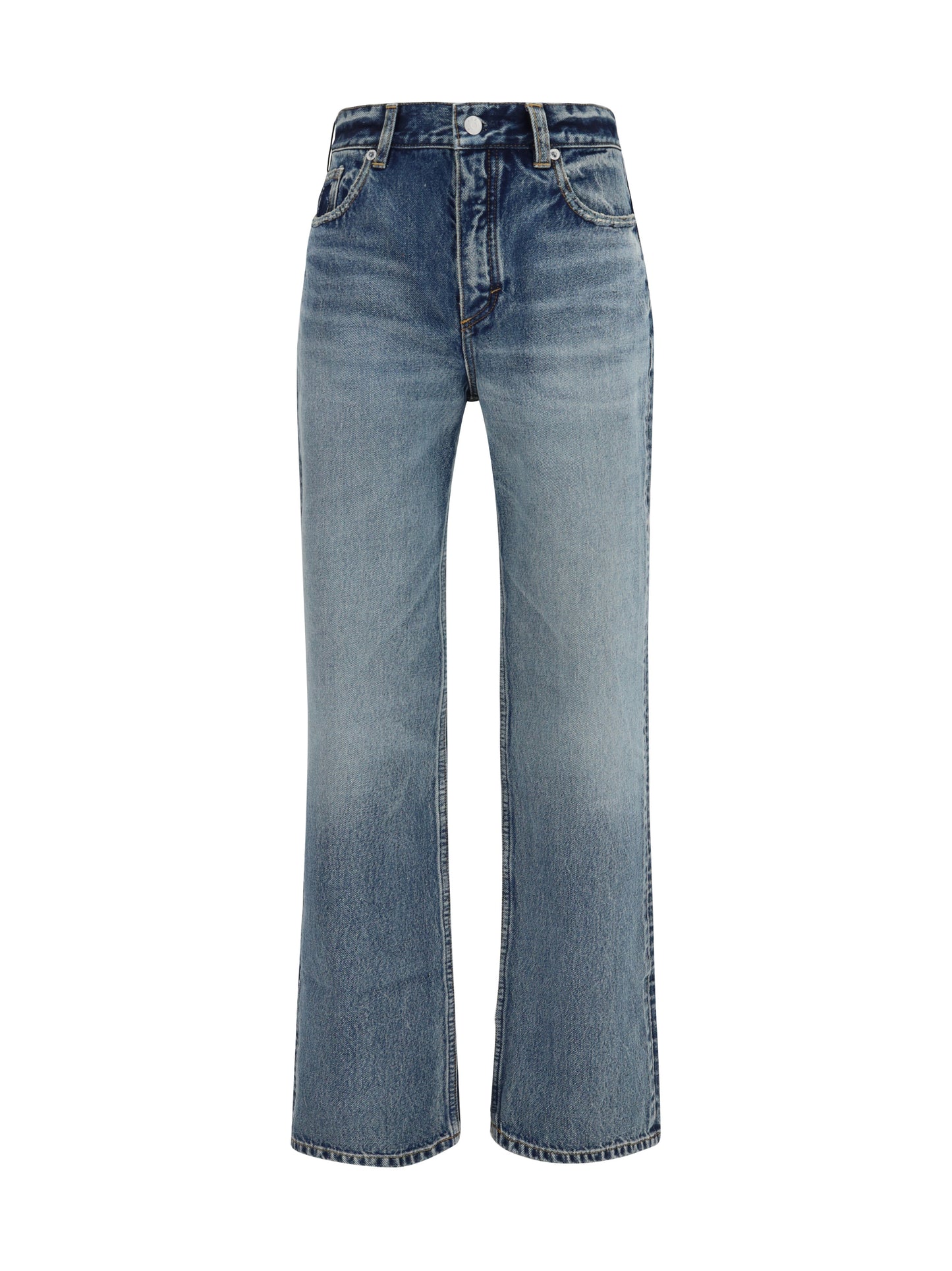 Alaïa Women Straight-Leg Denim Jeans ALAIA