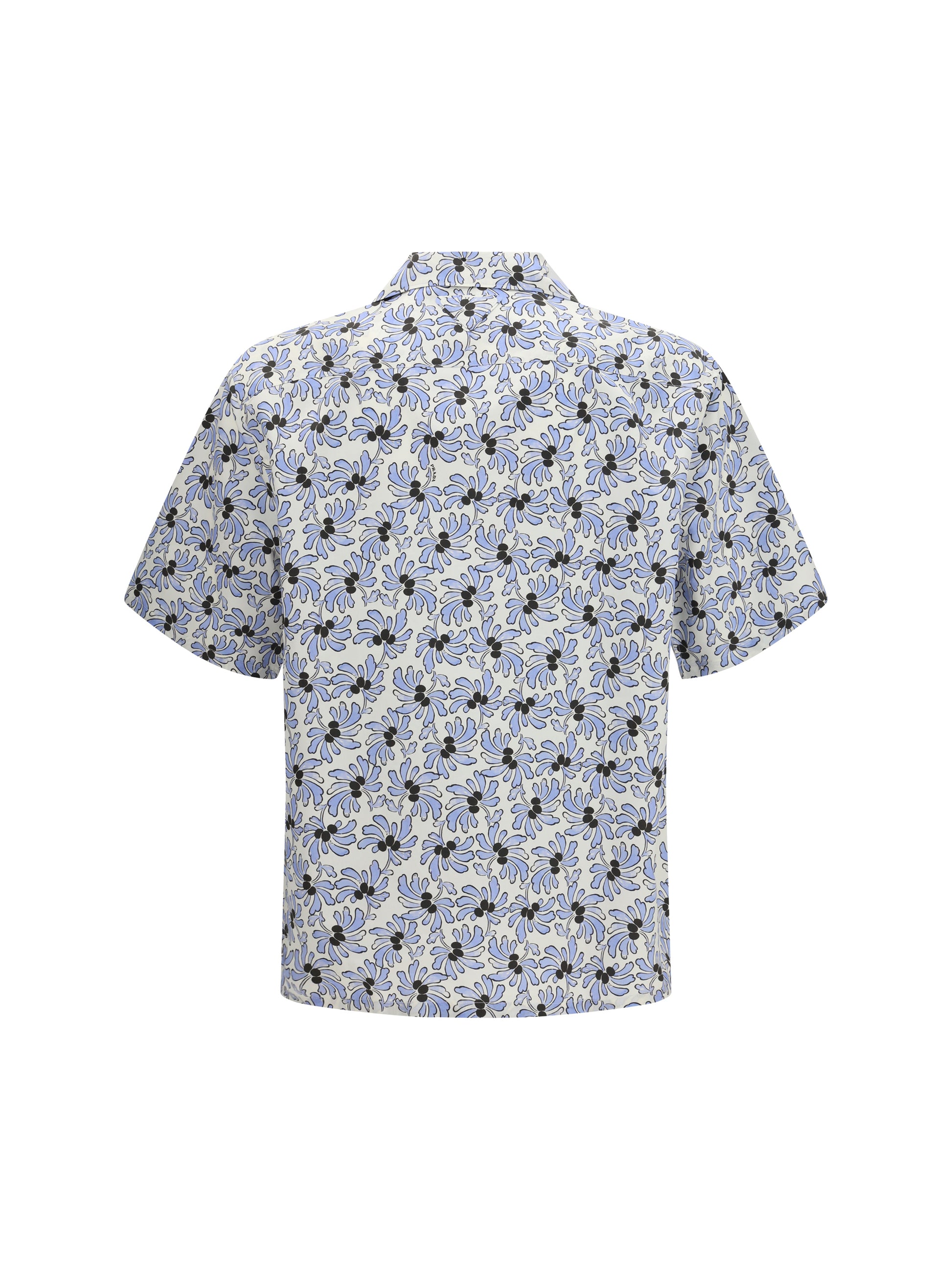 Prada Men Cotton Shirt With Floral Print PRADA