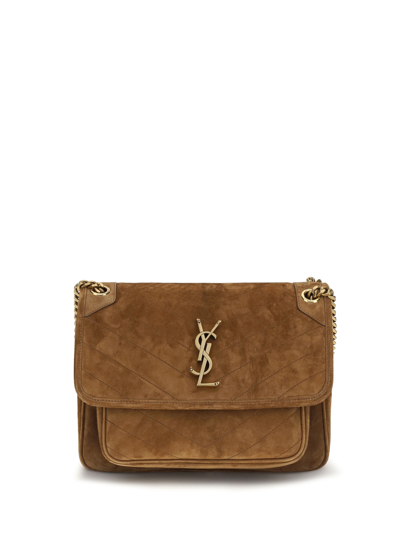 Saint Laurent Women Medium Niki Suede Shoulder Bag SAINT LAURENT