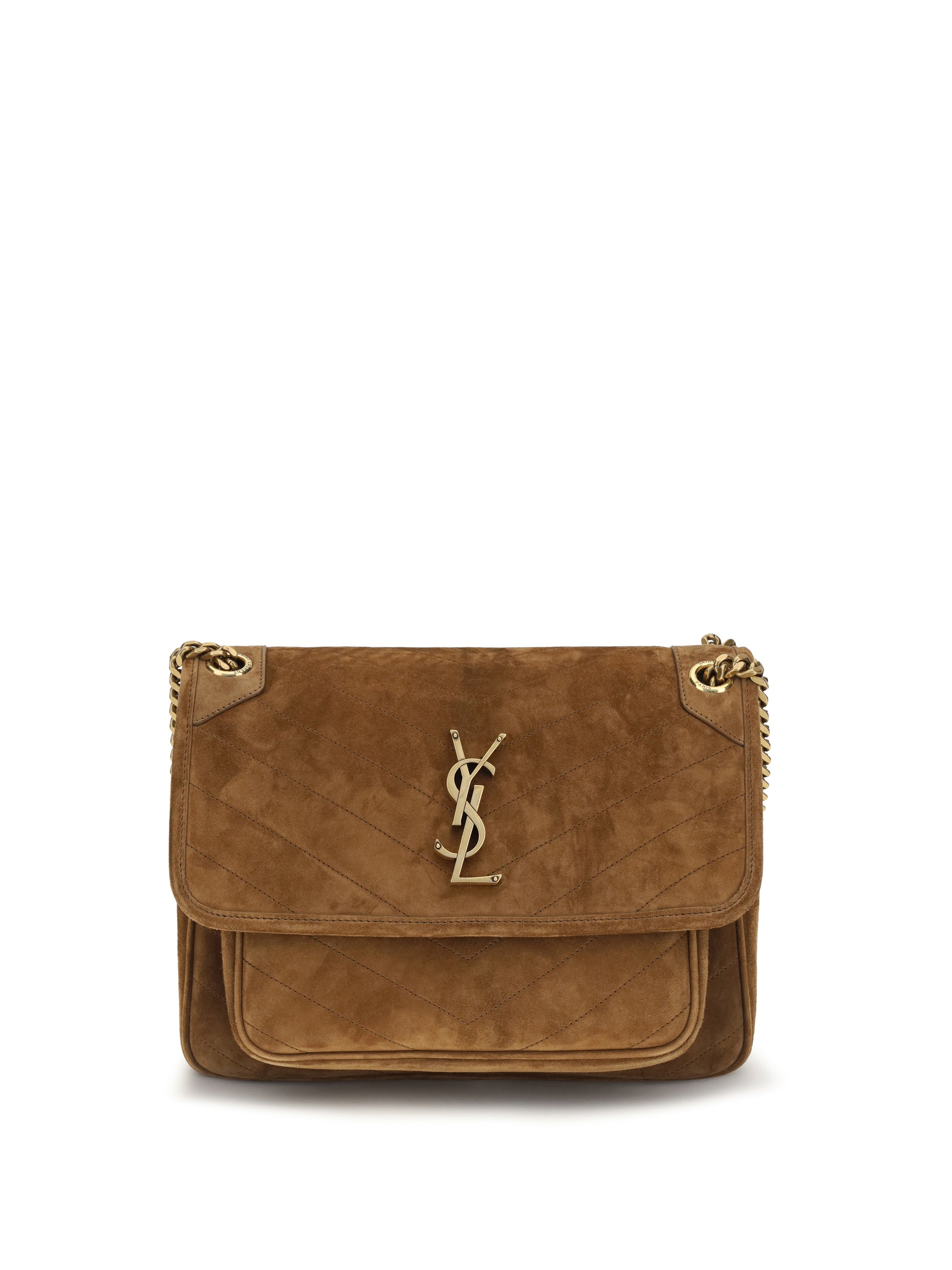 Saint Laurent Women Medium Niki Suede Shoulder Bag SAINT LAURENT
