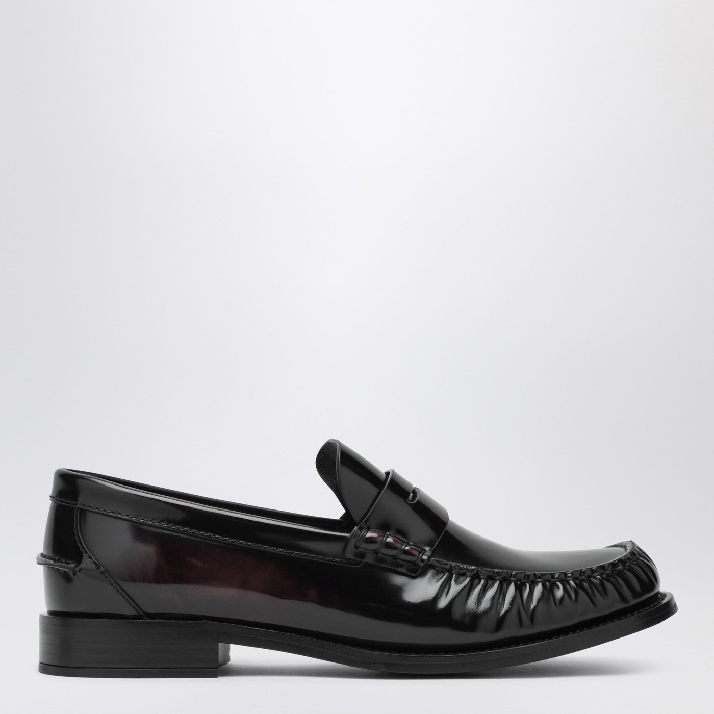 Prada Cordovan Polished Leather Loafers Women PRADA