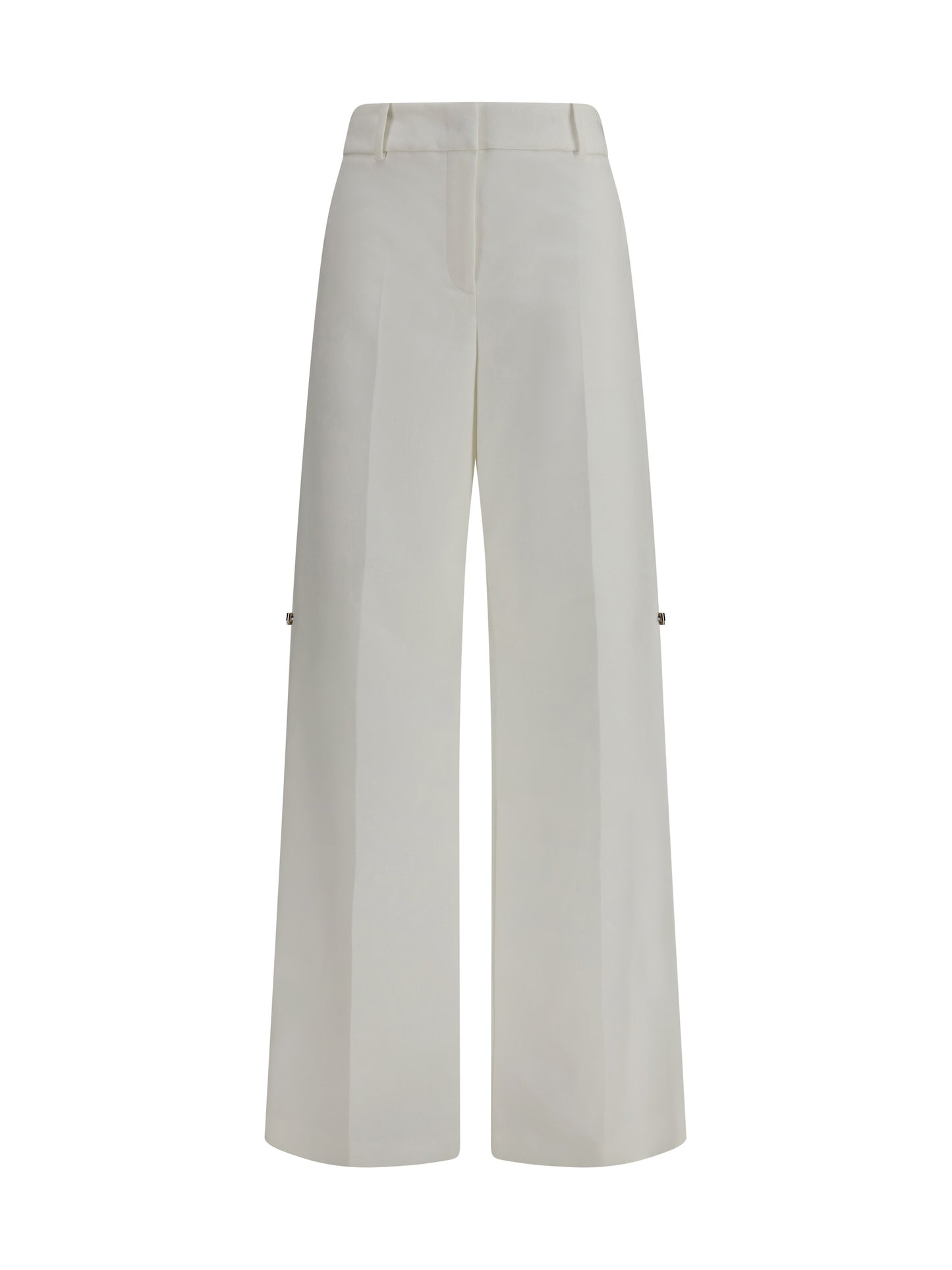 Fendi Women Pants In Cotton With Embroidered Logo FENDI