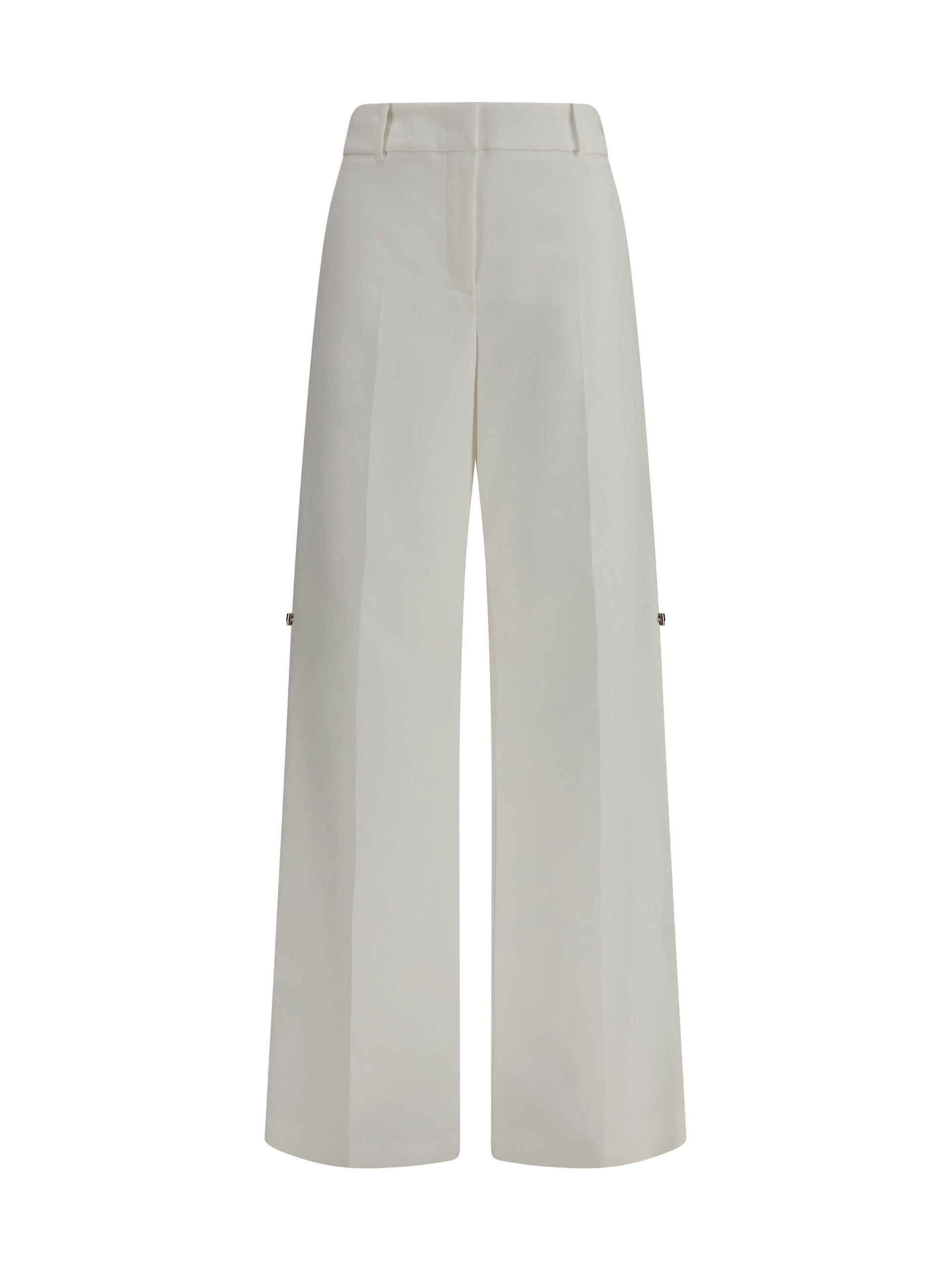 Fendi Women Pants In Cotton With Embroidered Logo FENDI