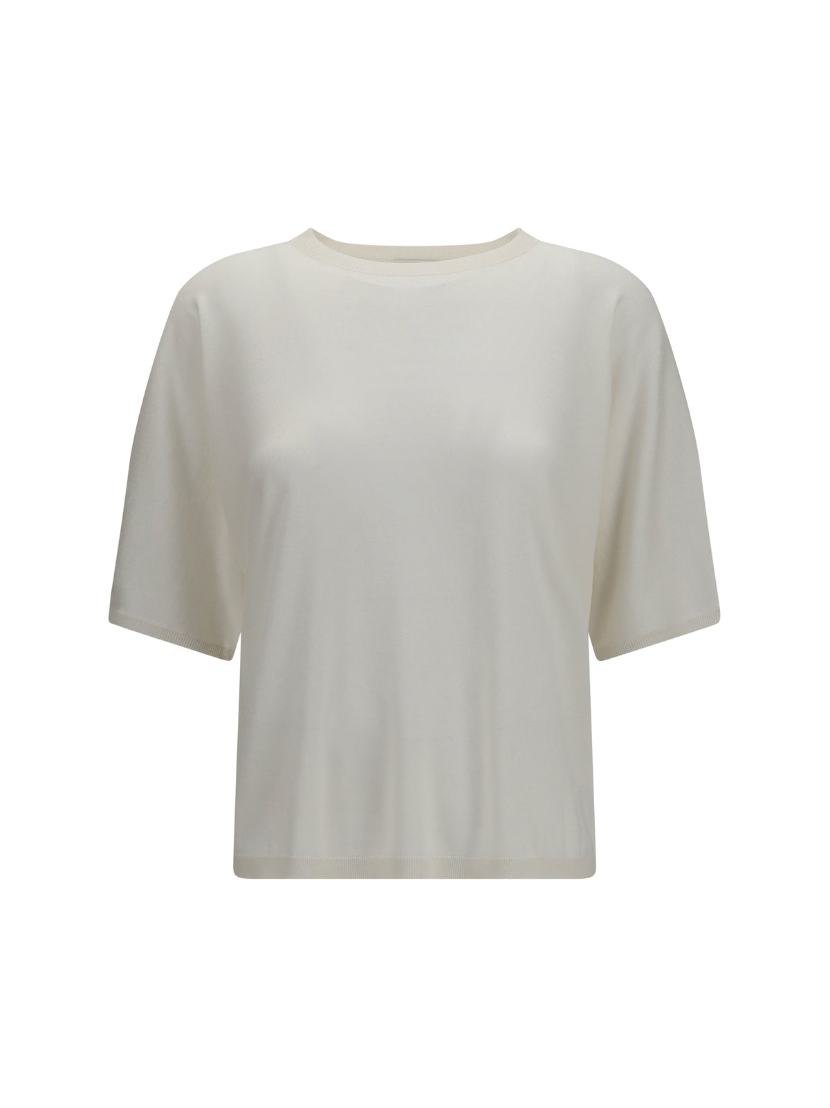 Brunello Cucinelli Women Short-Sleeve Cashmere And Silk Sweater BRUNELLO CUCINELLI