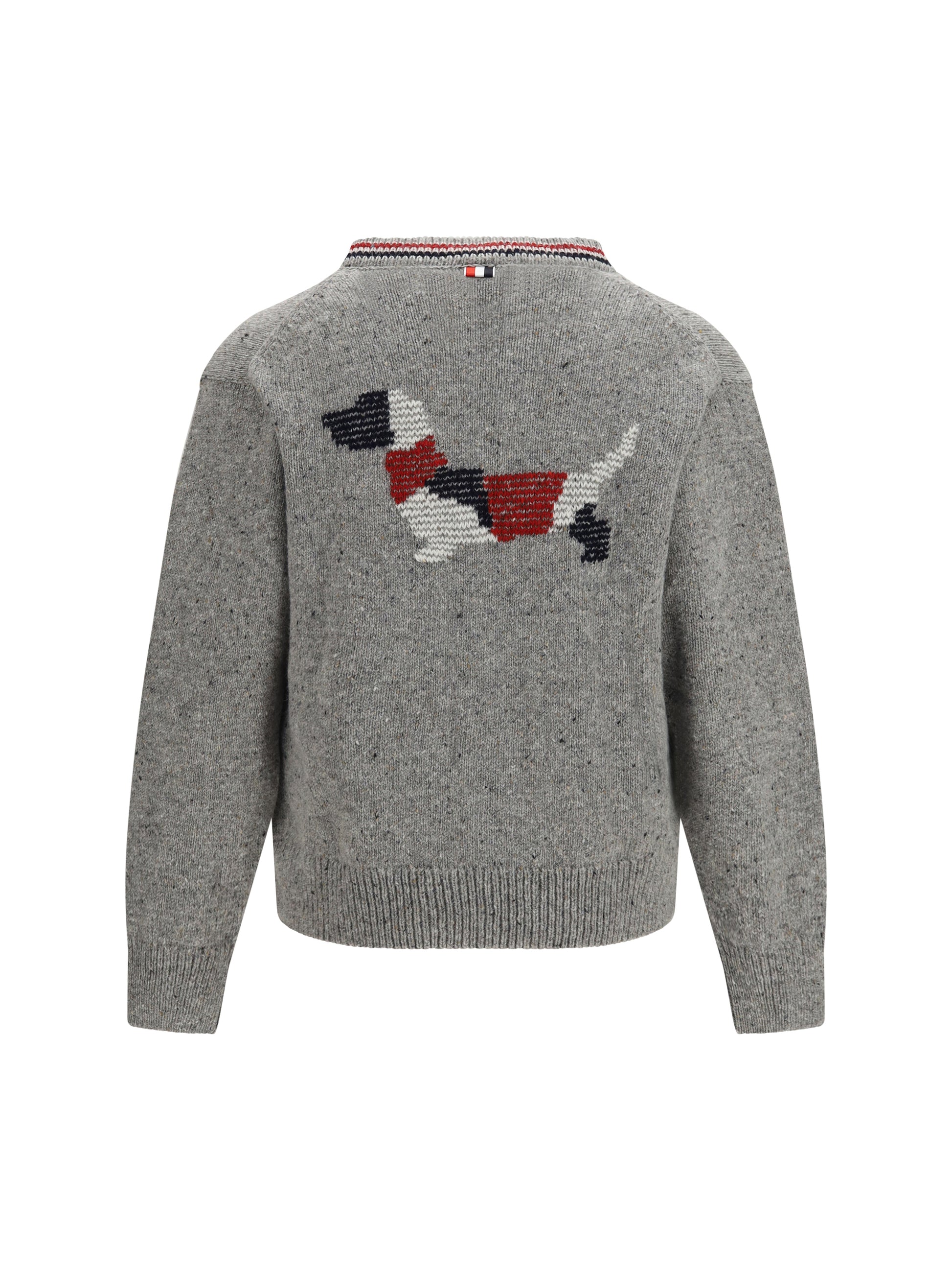 Thom Browne Men Hector Donegal Yarn Cardigan THOM BROWNE