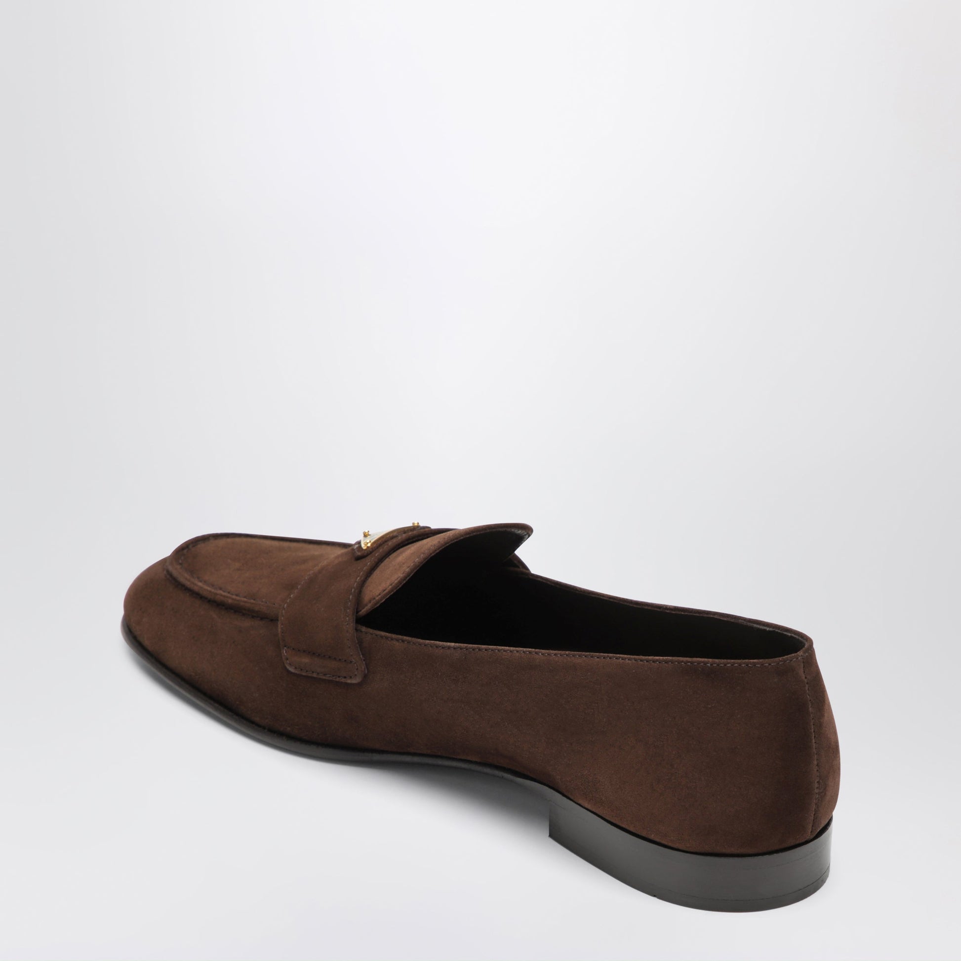 Prada Suede Loafers In Dark Brown Women PRADA