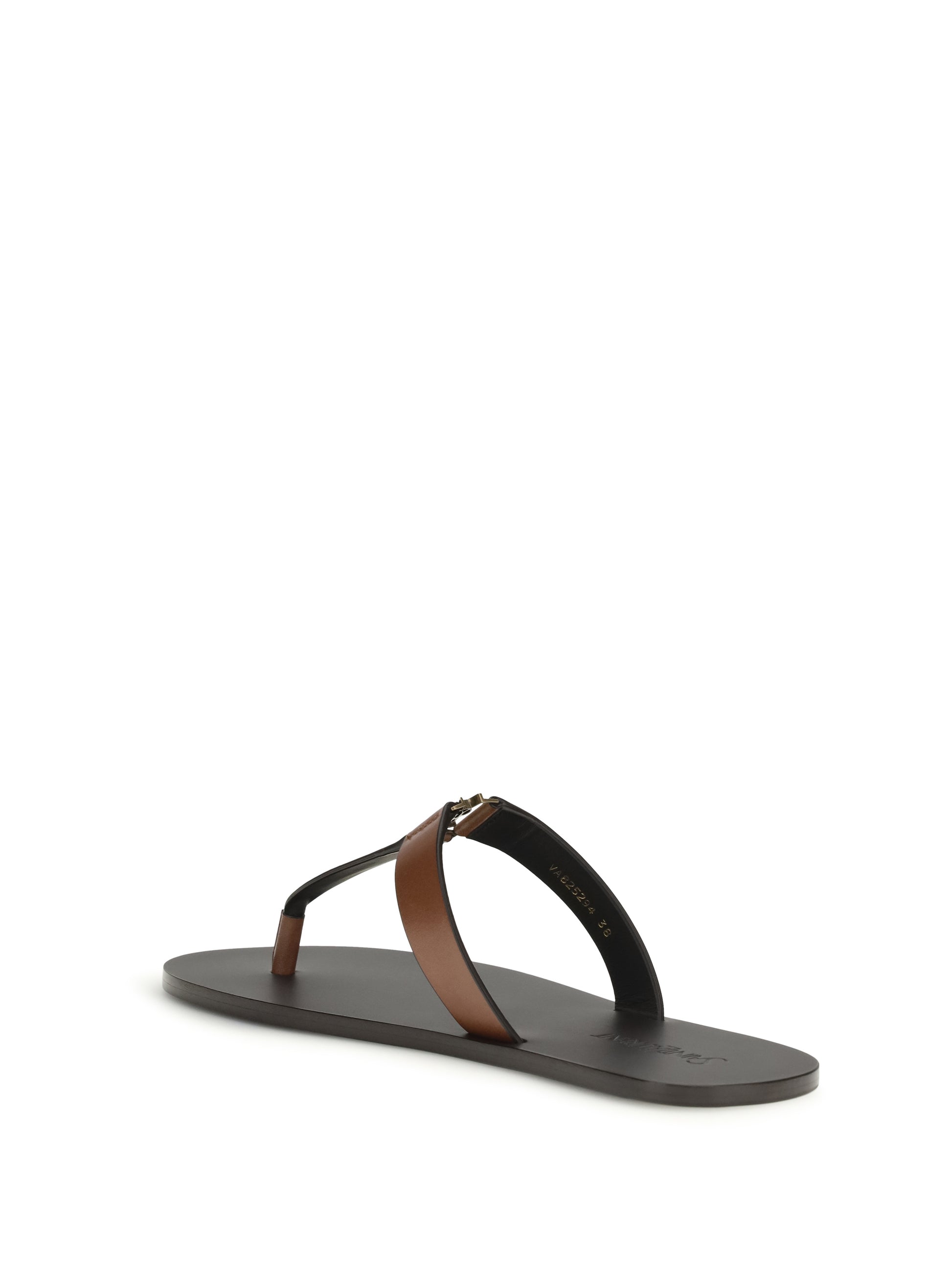 Saint Laurent Women Leather Thong Sandals SAINT LAURENT