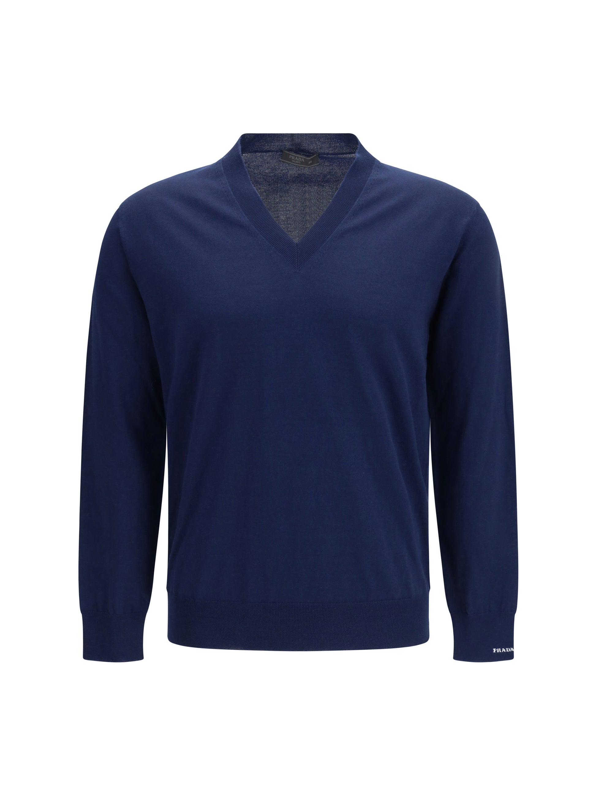 Prada Men Cotton V-Neck Sweater PRADA