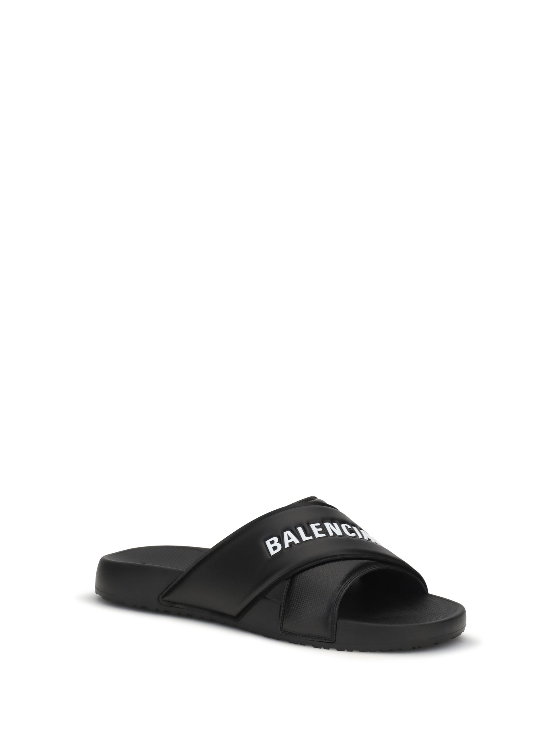 Balenciaga Men Cross-Logo Slides BALENCIAGA