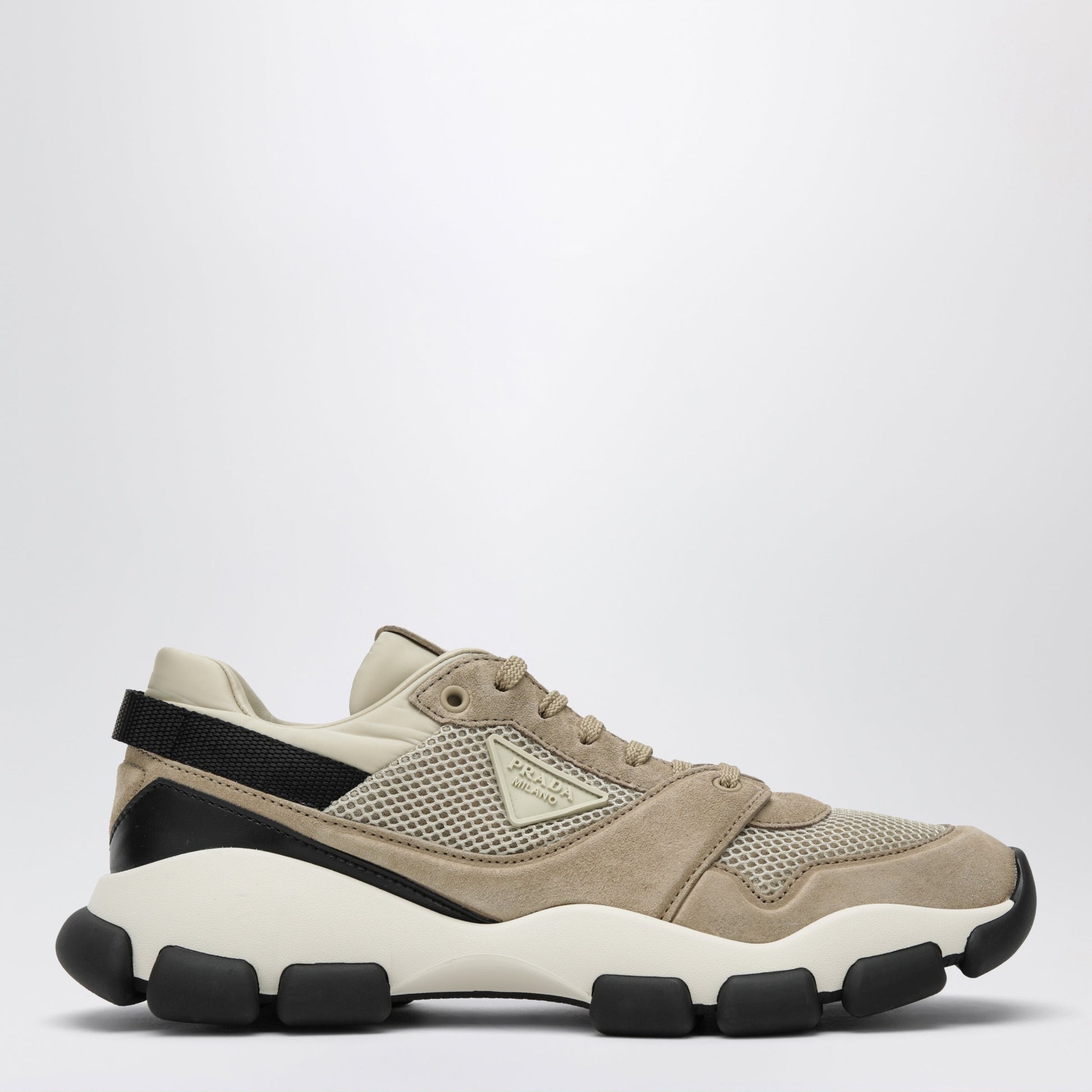 Prada Mesh And Suede Sneakers In Desert Women PRADA
