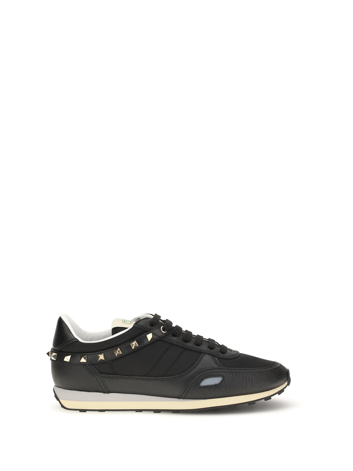 Valentino Garavani Men Stud Up Sneakers In Leather And Nylon VALENTINO GARAVANI