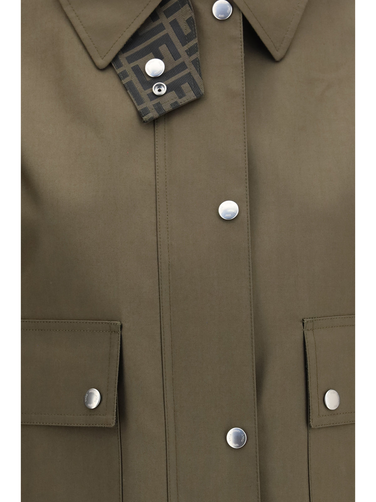 Fendi Women Mackintosh Fabric Jacket FENDI