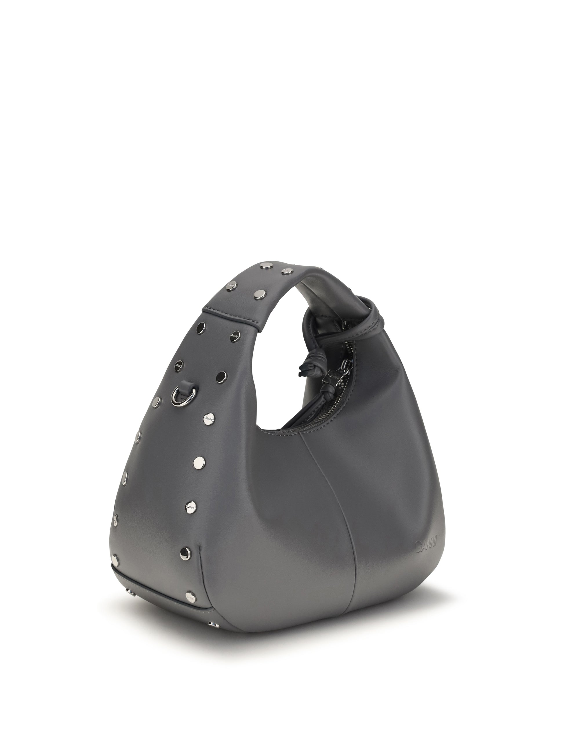 Ganni Women Mini Studded Hobo Handbag GANNI