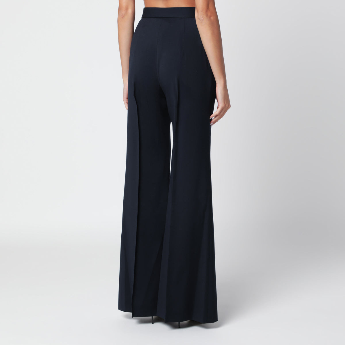 Vivienne Westwood Navy Wide Leg Trousers In Virgin Wool Women VIVIENNE WESTWOOD