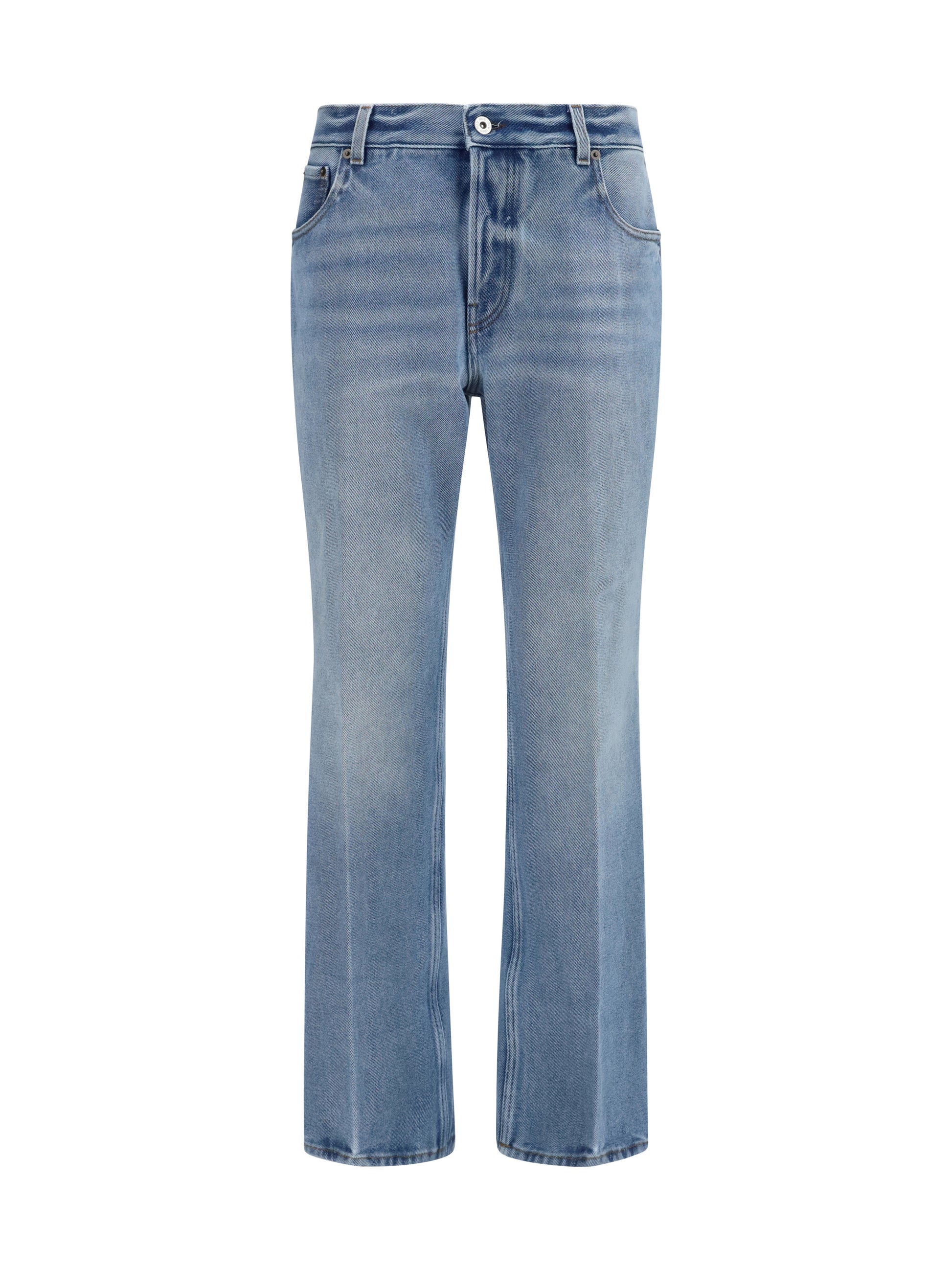 Miu Miu Women Washed Denim Five-Pocket Jeans MIU MIU