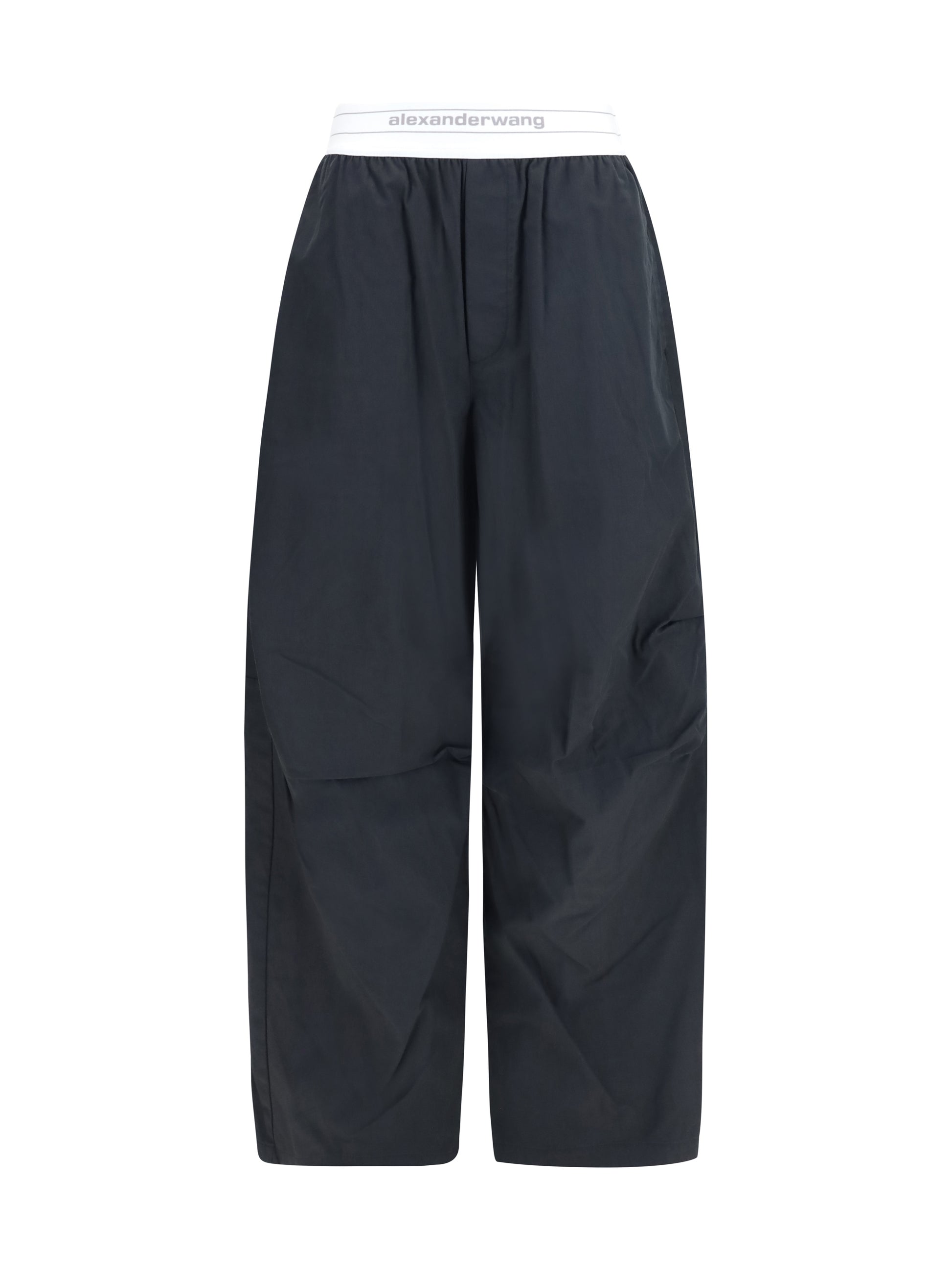 Alexander Wang Women Cotton-Blend Pants With Elastic Waistband ALEXANDER WANG