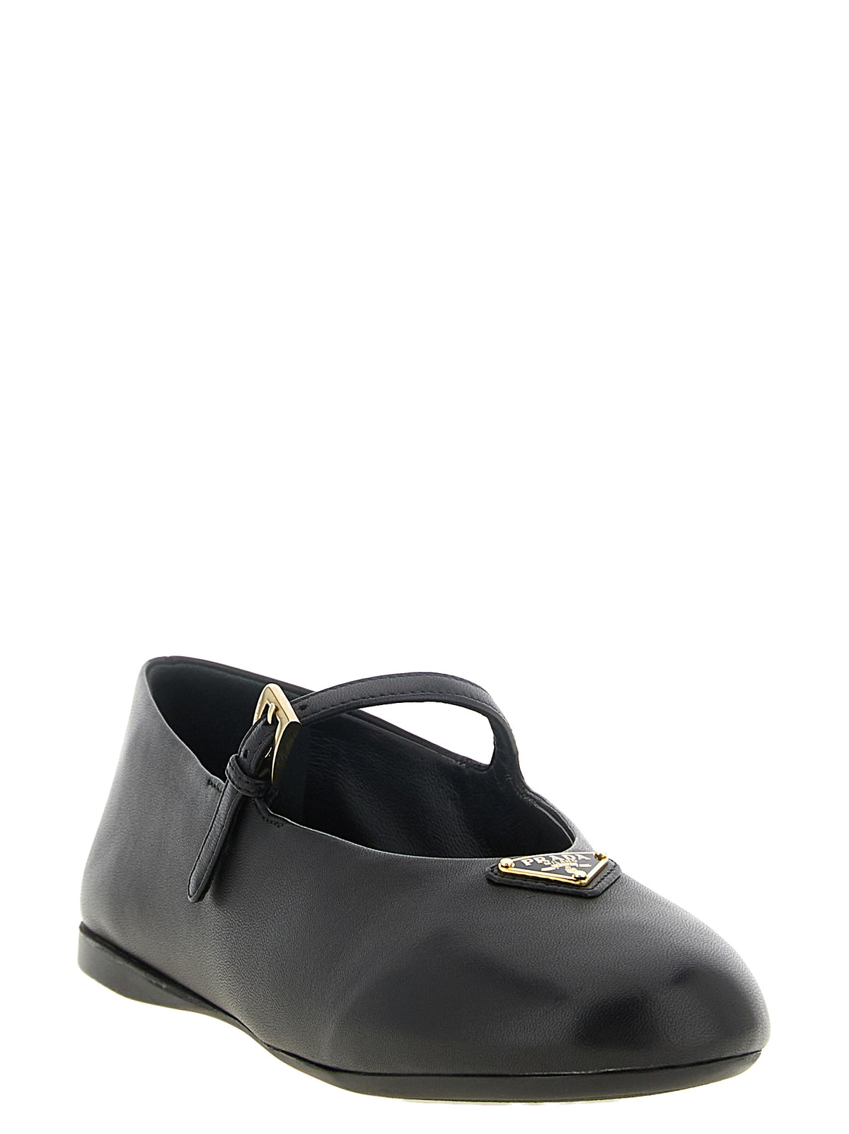 Prada Women Black Nappa Ballet Flats PRADA