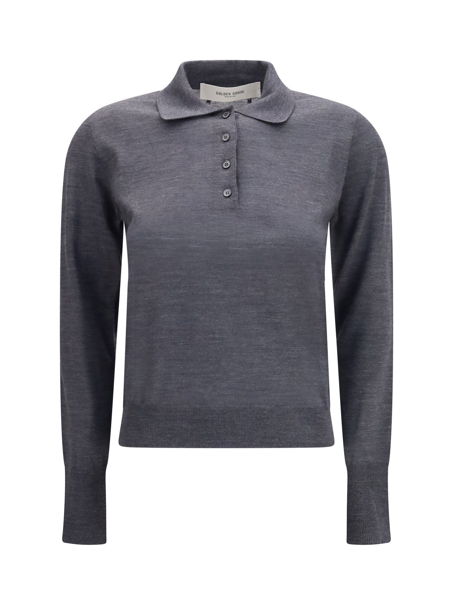 Golden Goose Women Long Sleeve Merino Wool Polo GOLDEN GOOSE