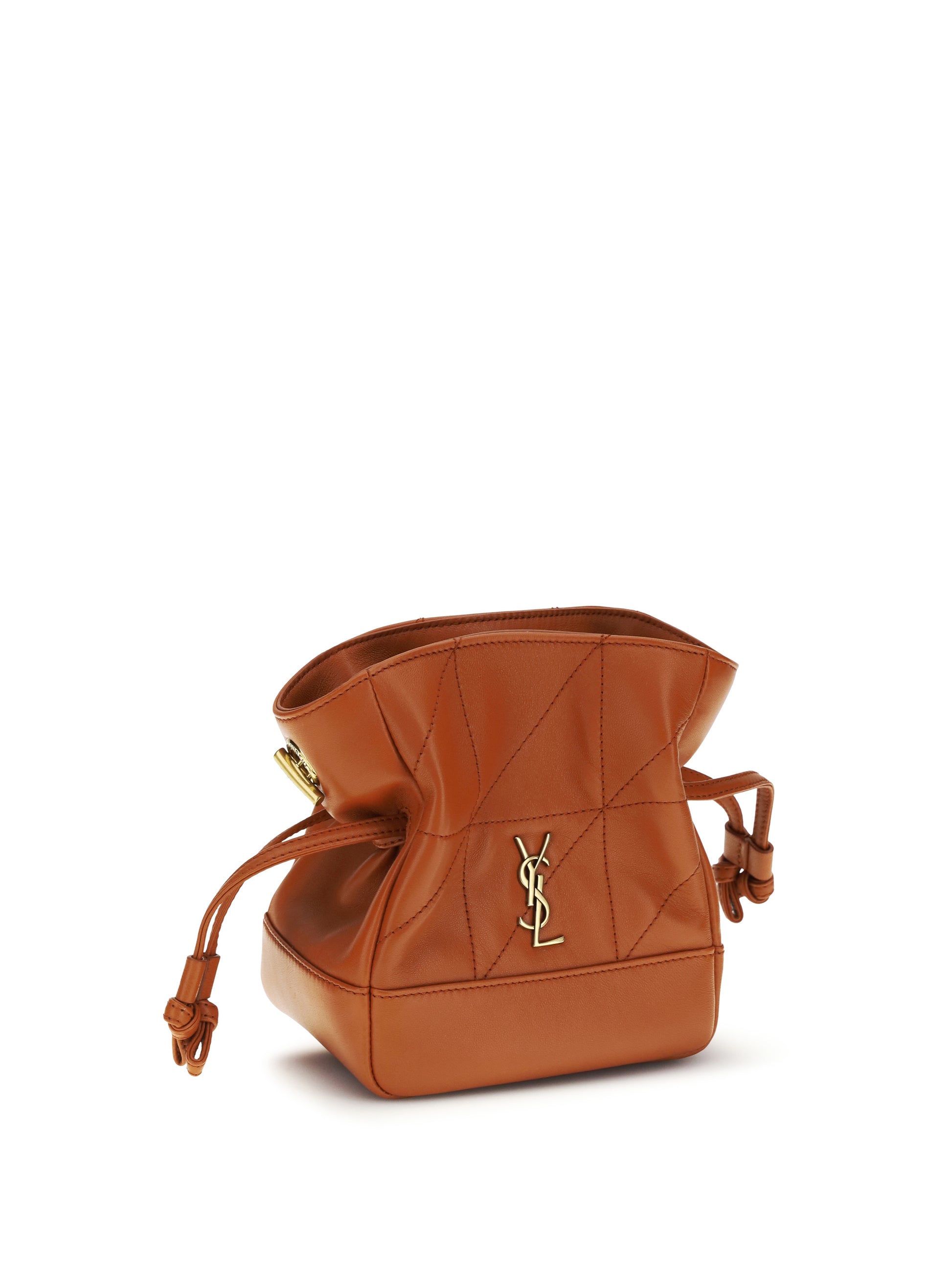 Saint Laurent Women Jamie Mini Leather Clutch Bag SAINT LAURENT