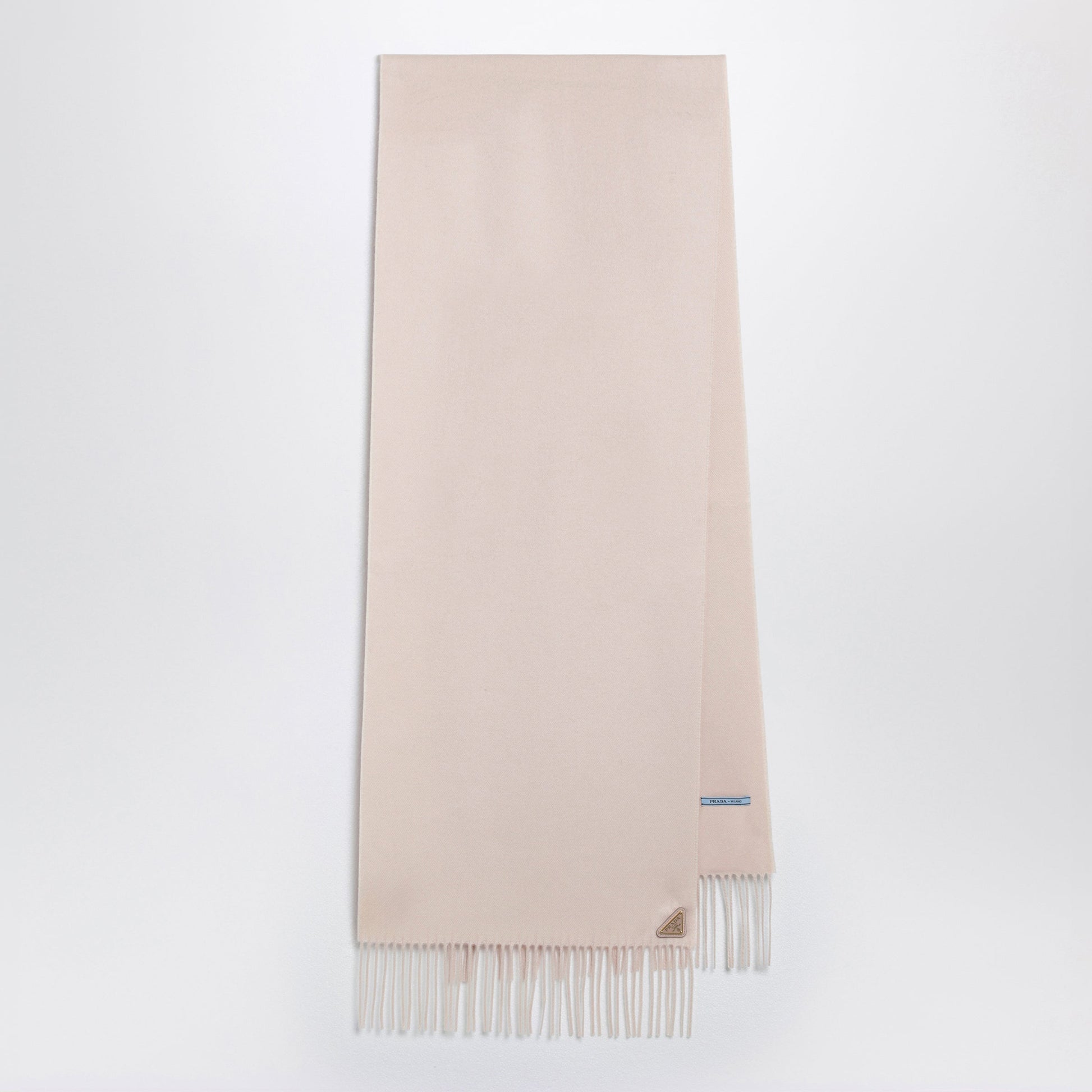 Prada Powder Pink Silk And Cashmere Scarf Women PRADA