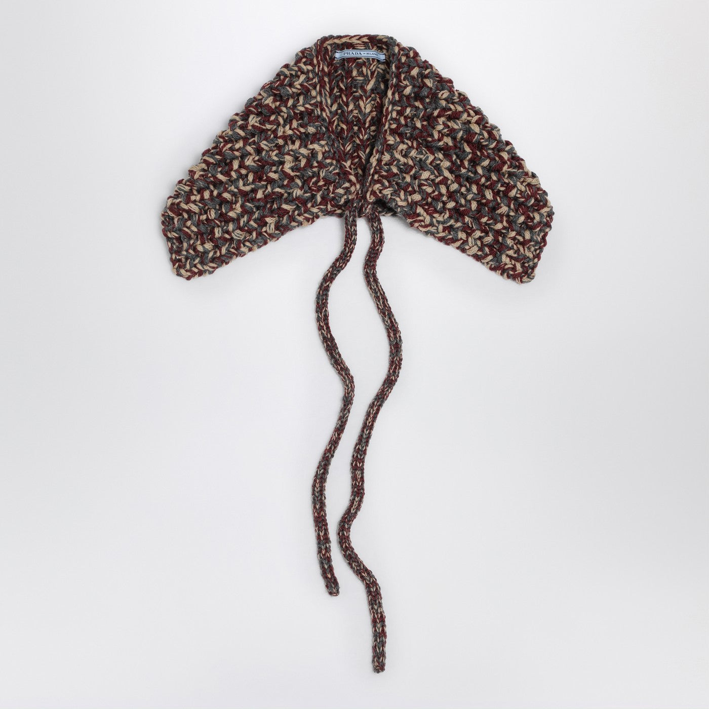 Prada Wool And Cashmere Knit Collar Women PRADA