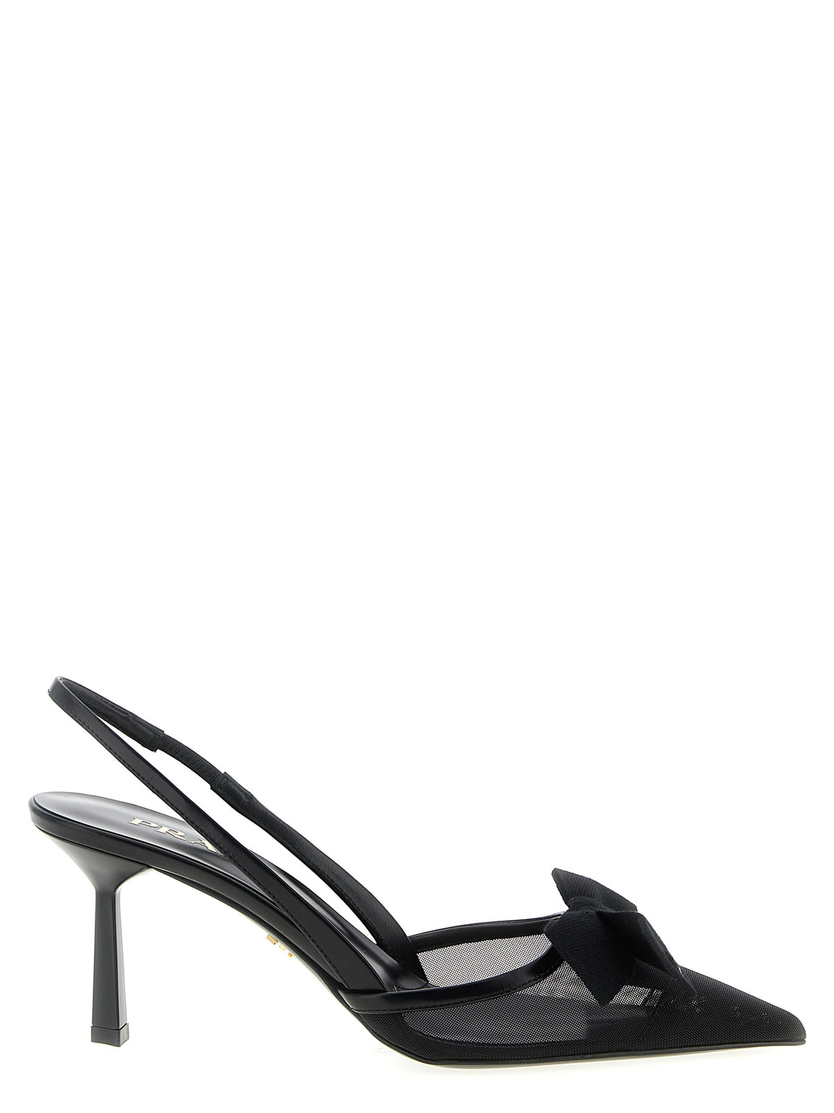 Prada Women Mesh Slingback With Bow PRADA