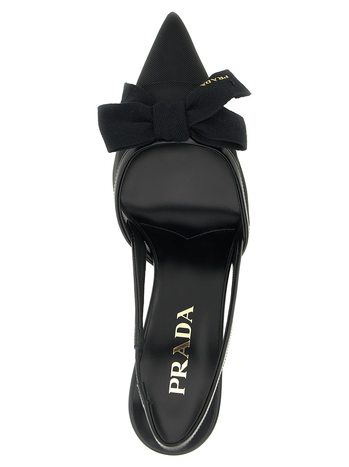 Prada Women Mesh Slingback With Bow PRADA