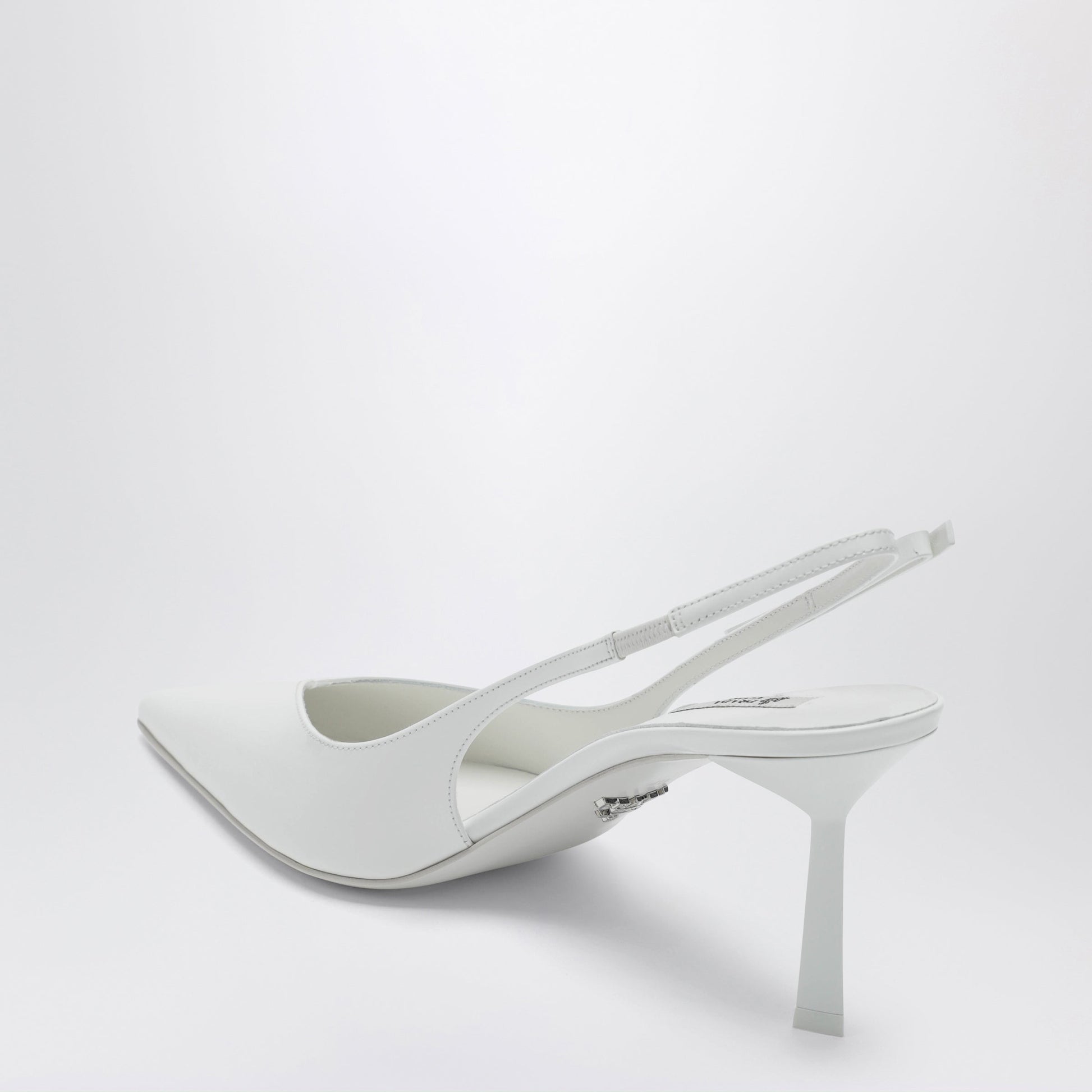 Prada White Leather Slingback Pumps Women PRADA